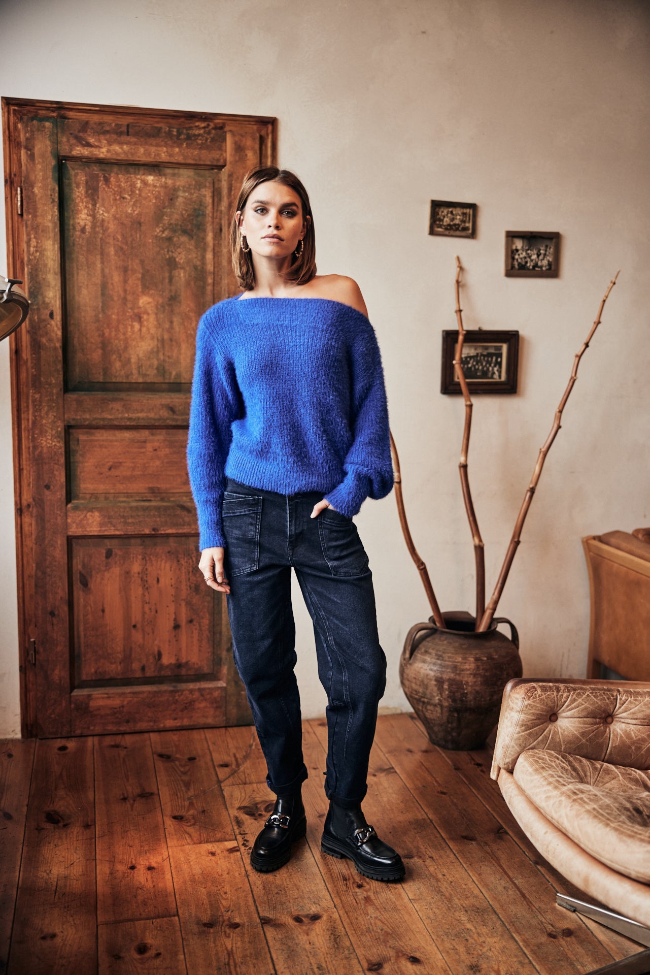 Jeans taille haute Femme Edita blizzar | Freeman T. Porter