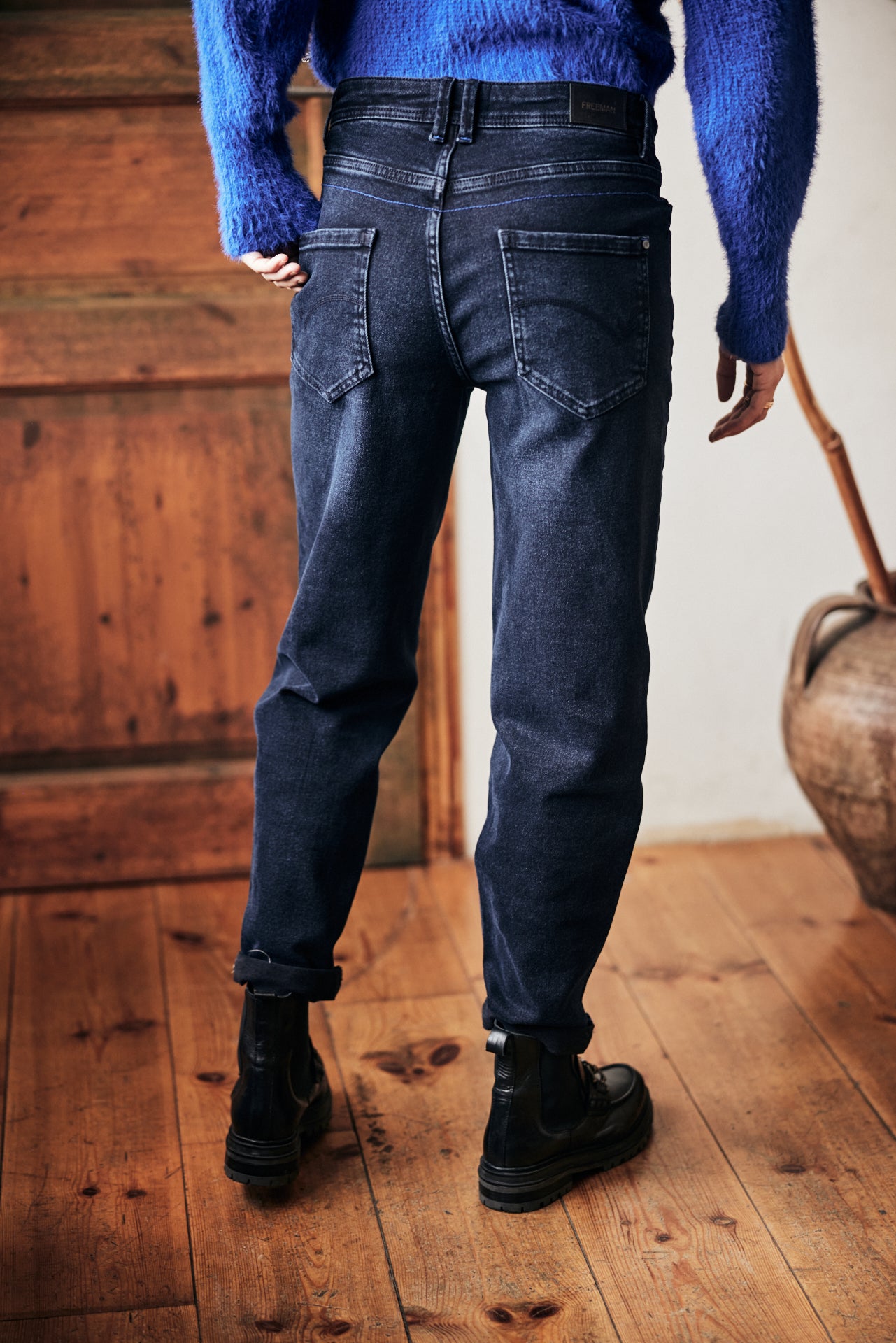 Jeans taille haute Femme Edita blizzar | Freeman T. Porter