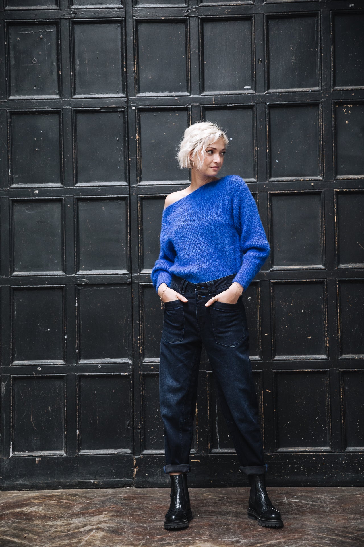 Jeans taille haute Femme Edita blizzar | Freeman T. Porter