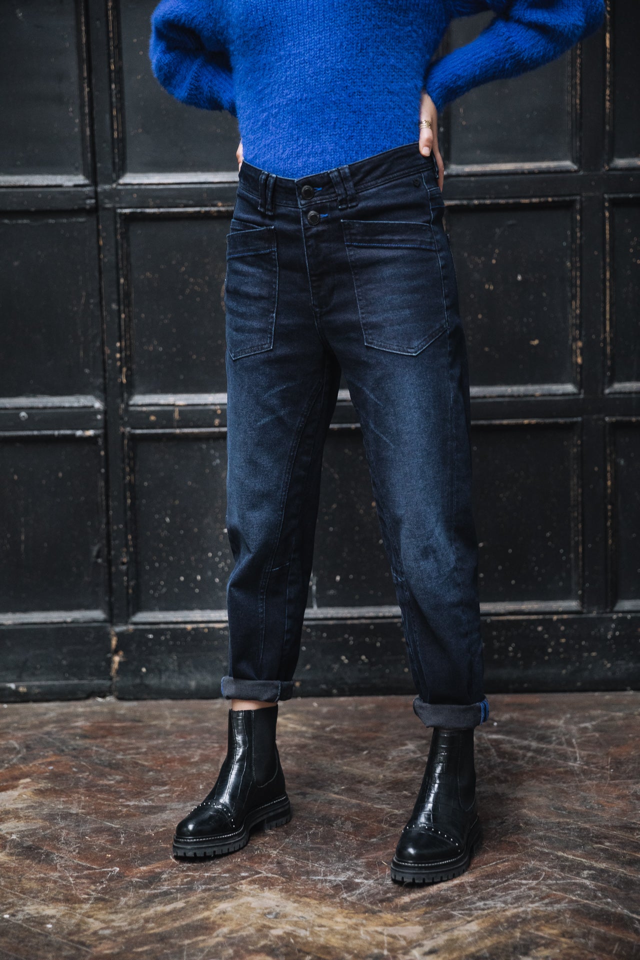 Jeans taille haute Femme Edita blizzar | Freeman T. Porter
