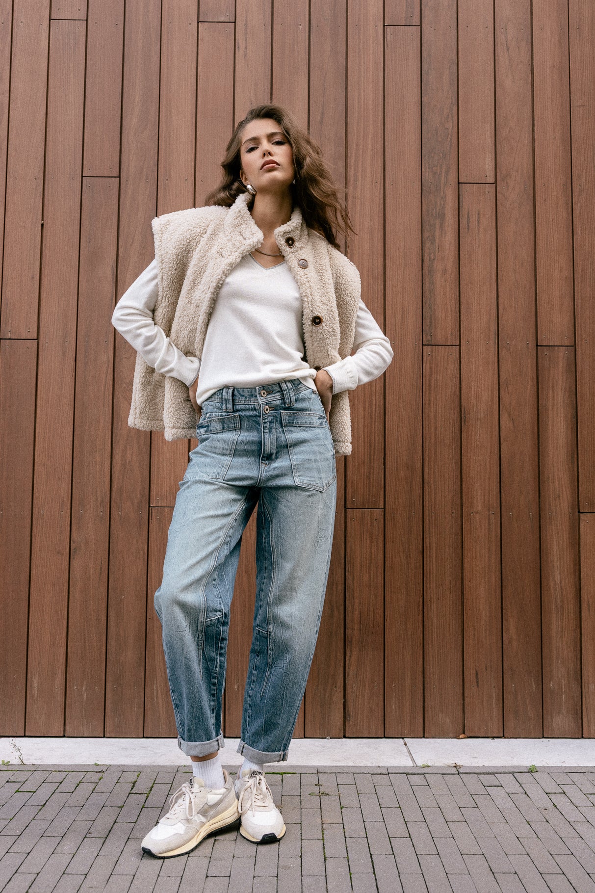 Jeans mit hoher Taille Frau Edita bocaina | Freeman T. Porter