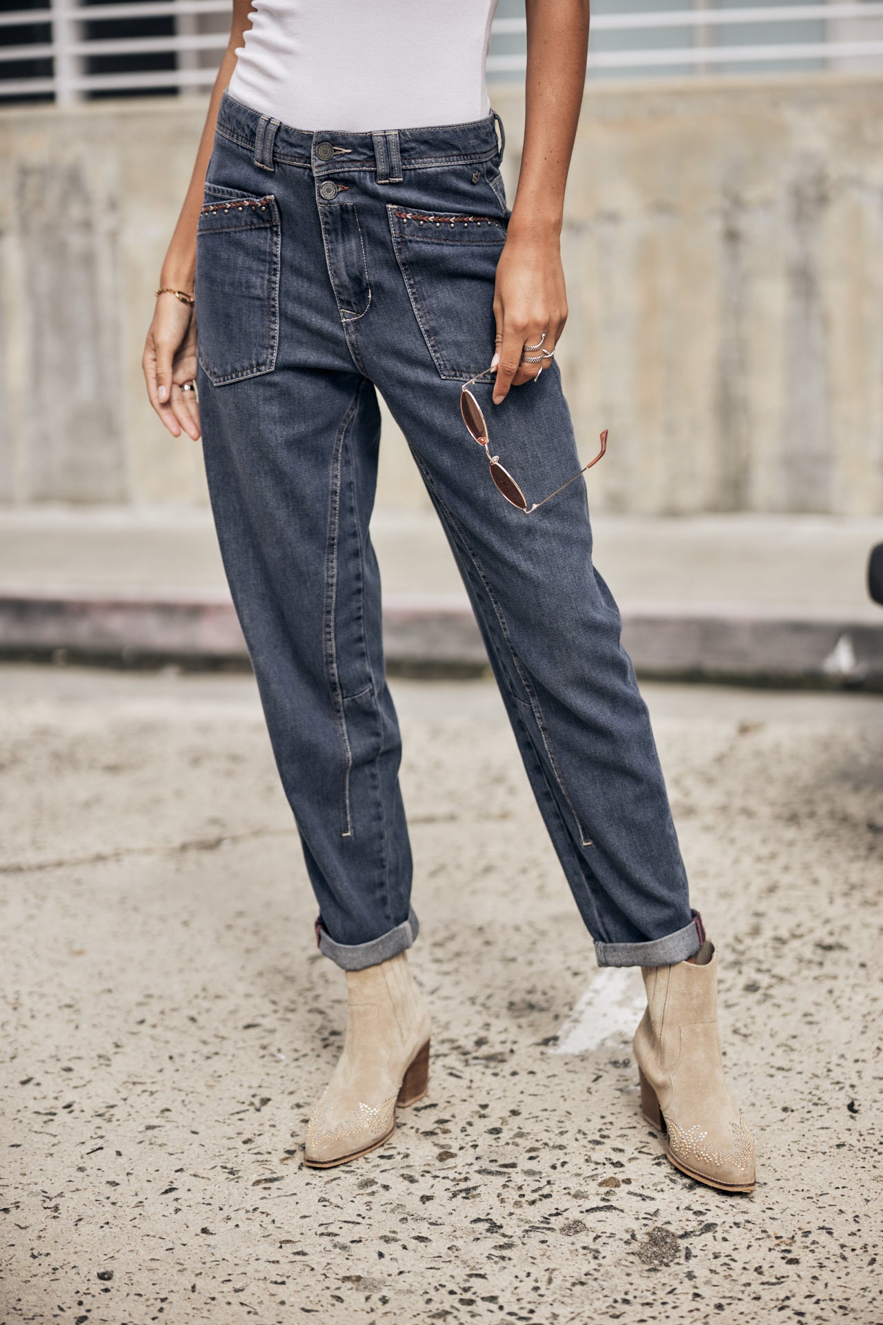 Jeans taille haute Woman Edita Denim muchas | Freeman T. Porter