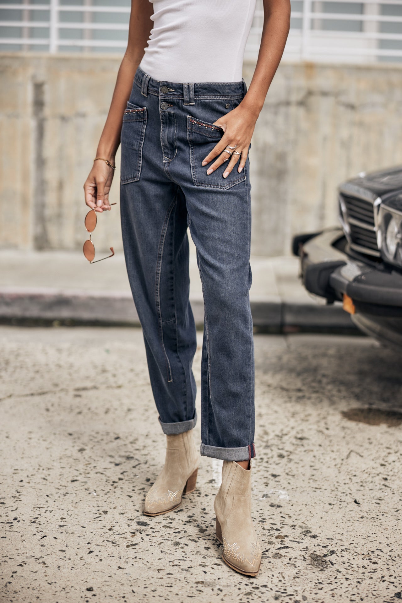 Jeans taille haute Woman Edita Denim muchas | Freeman T. Porter