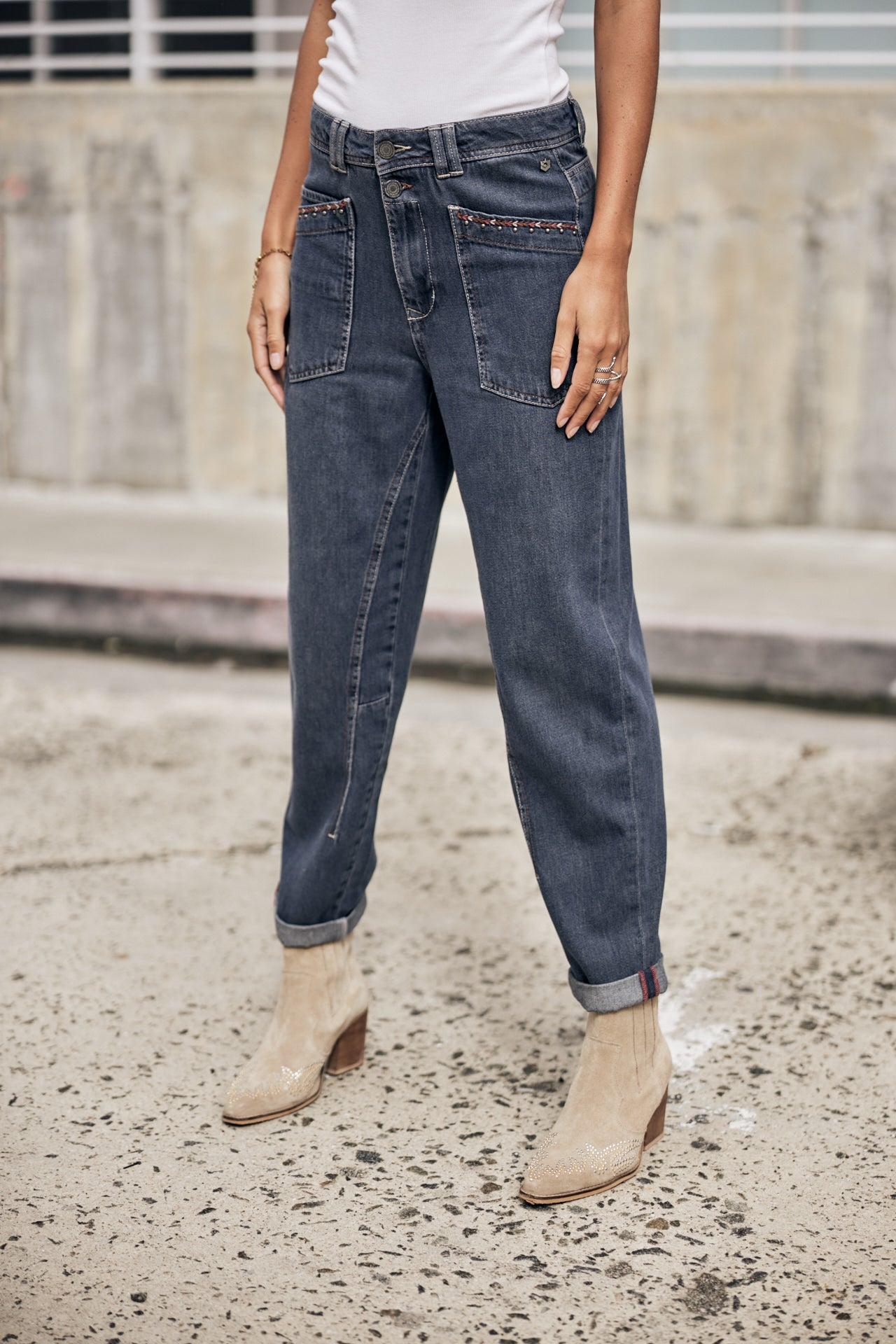 Jeans taille haute Woman Edita Denim muchas | Freeman T. Porter