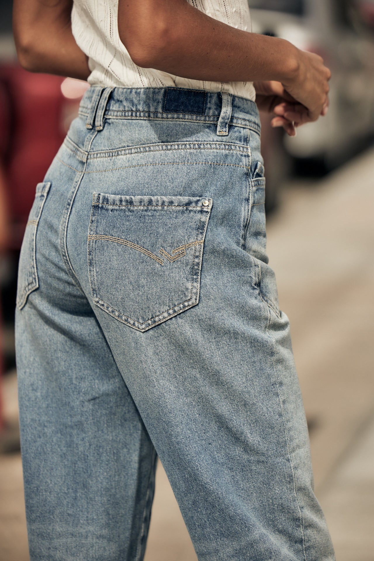Jeans taille haute Femme Edita figari | Freeman T. Porter