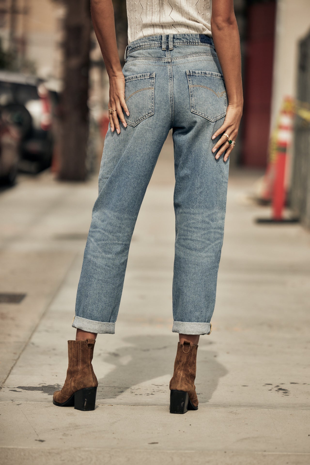 Jeans taille haute Femme Edita figari | Freeman T. Porter