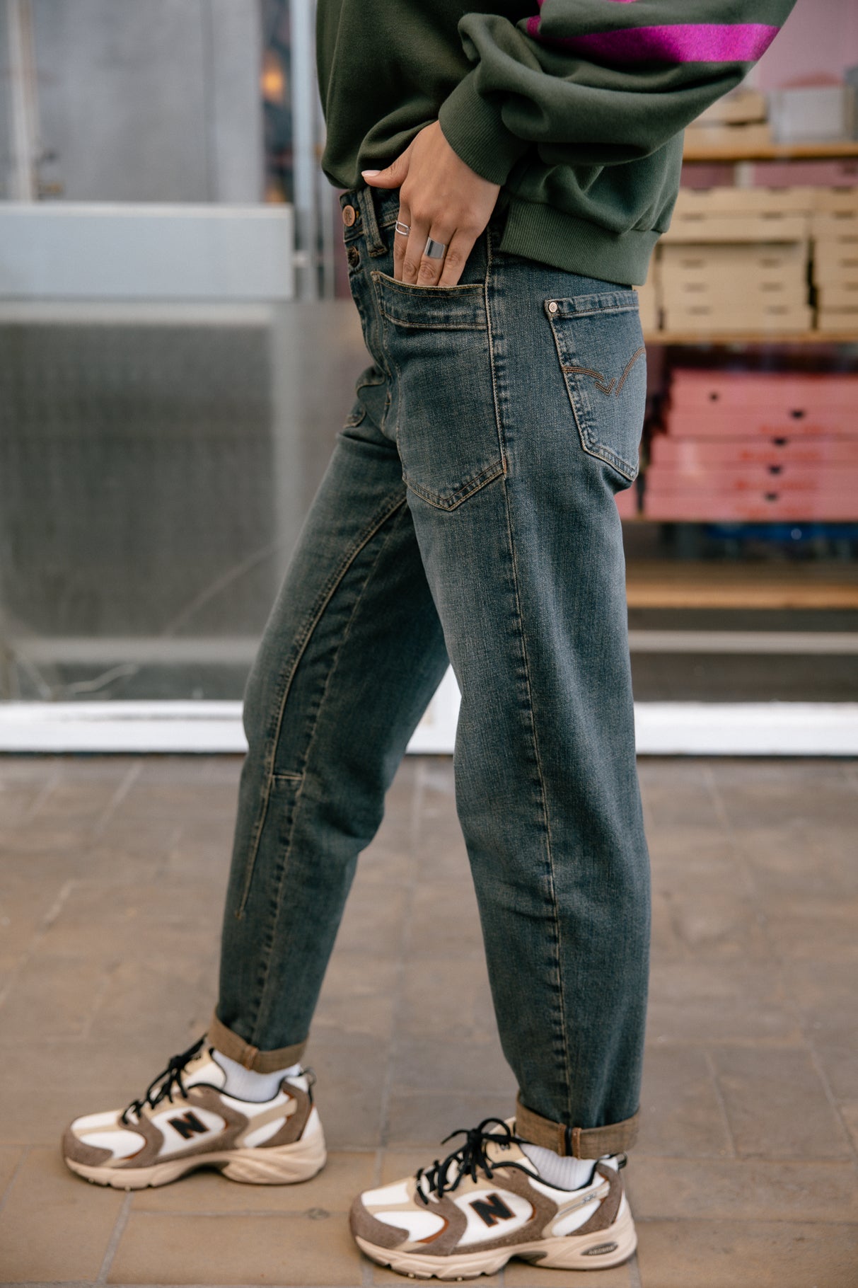 Jeans taille haute Femme Edita mitina | Freeman T. Porter