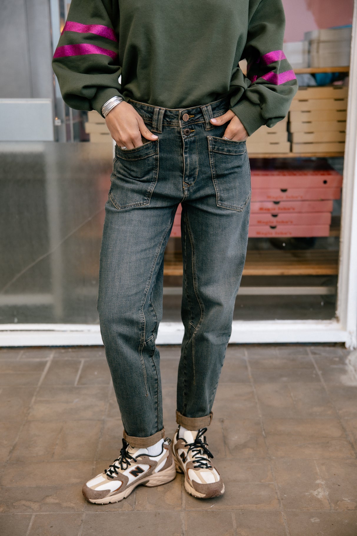 Jeans taille haute Femme Edita mitina | Freeman T. Porter