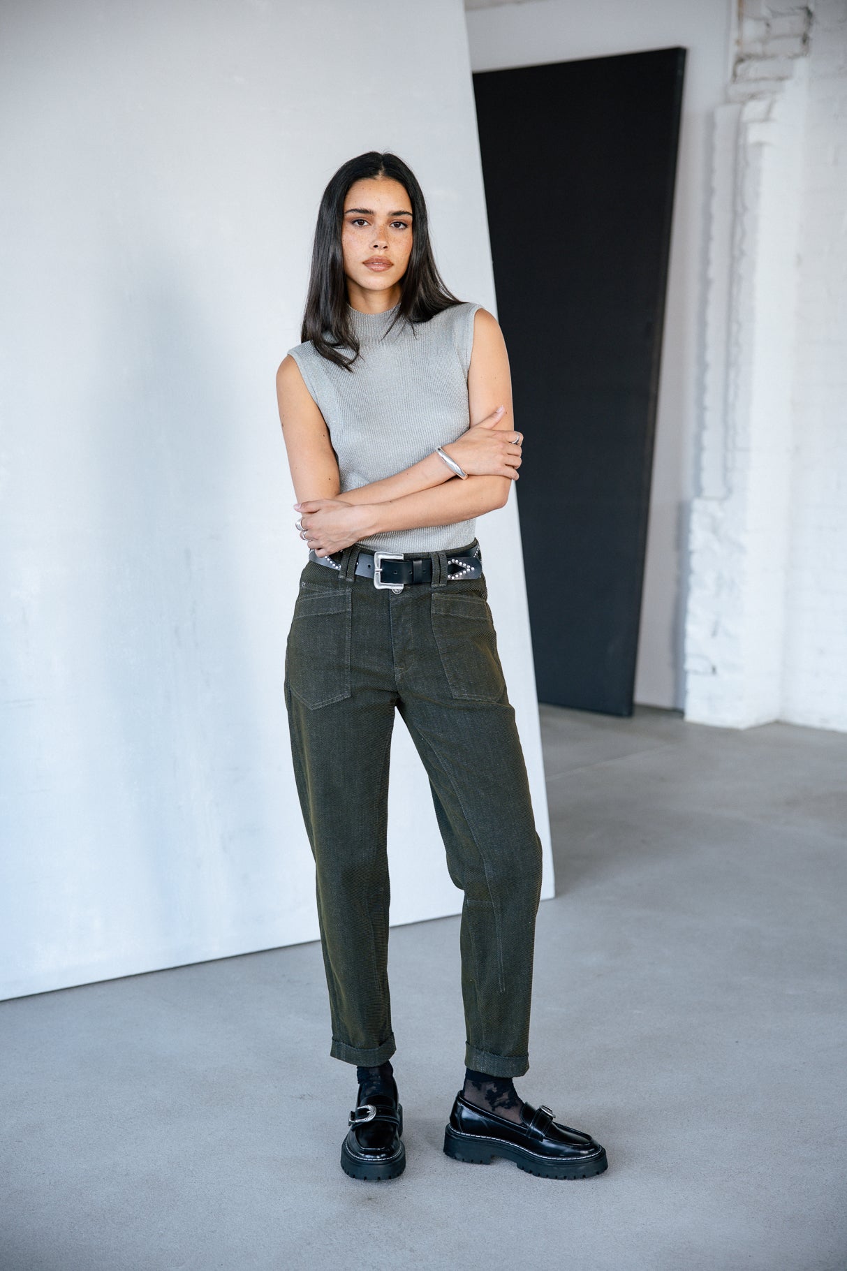 Jeans taille haute Femme Edita nebrodi | Freeman T. Porter