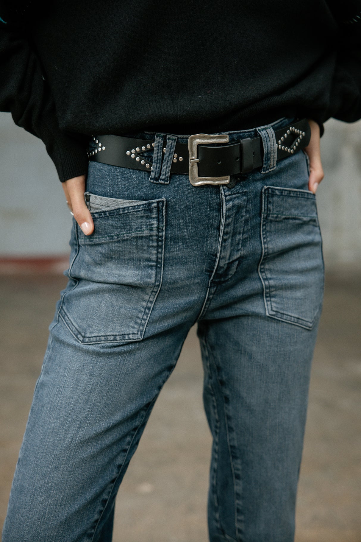 Jeans taille haute Frau Edita sirena | Freeman T. Porter