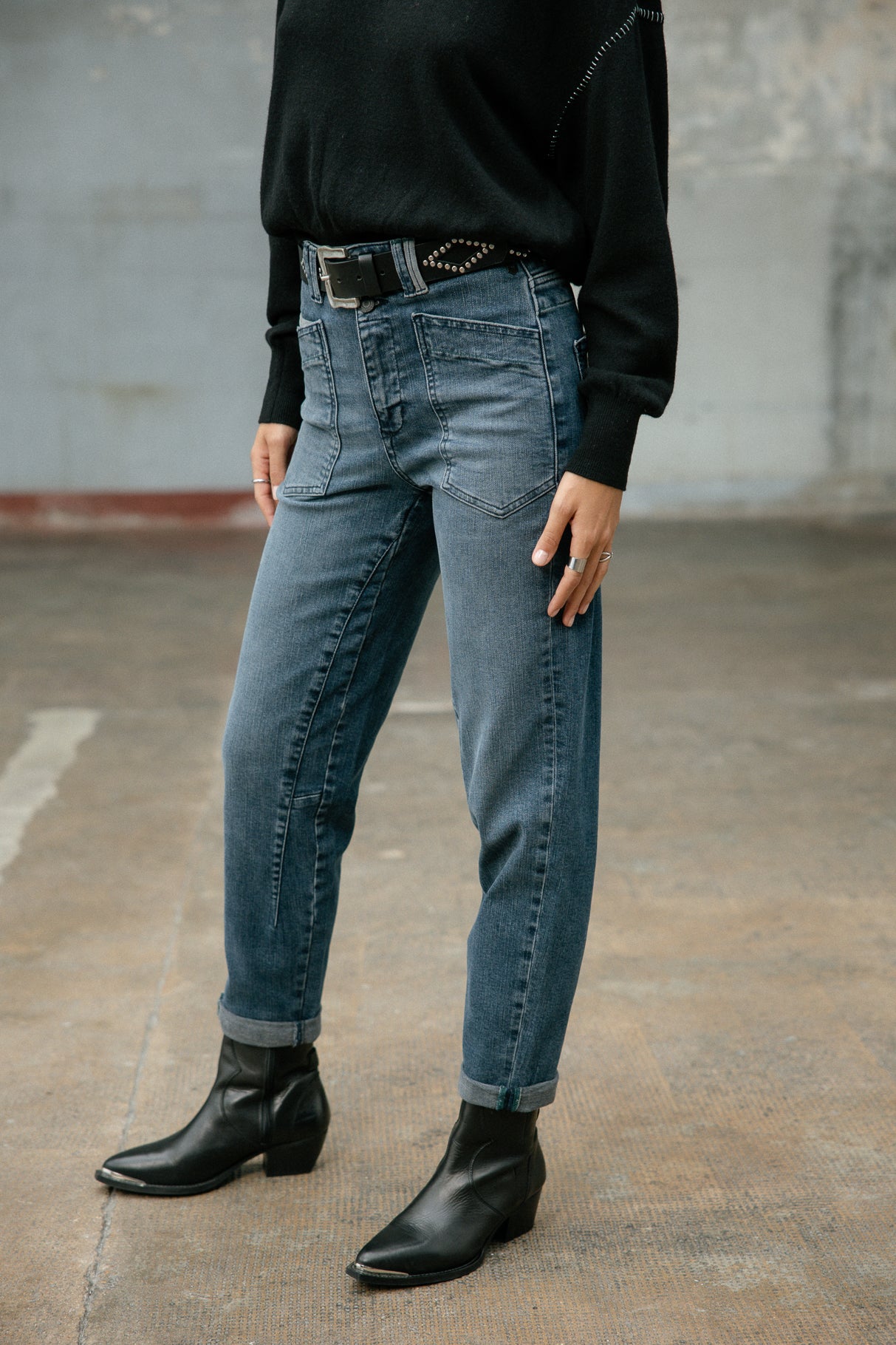Jeans taille haute Femme Edita sirena | Freeman T. Porter