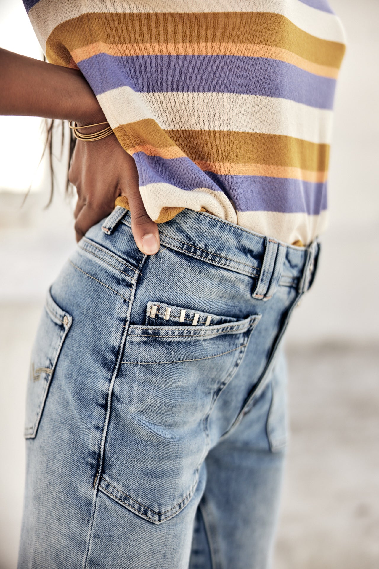 High-waisted jeans Woman Edita palermo med | Freeman T. Porter