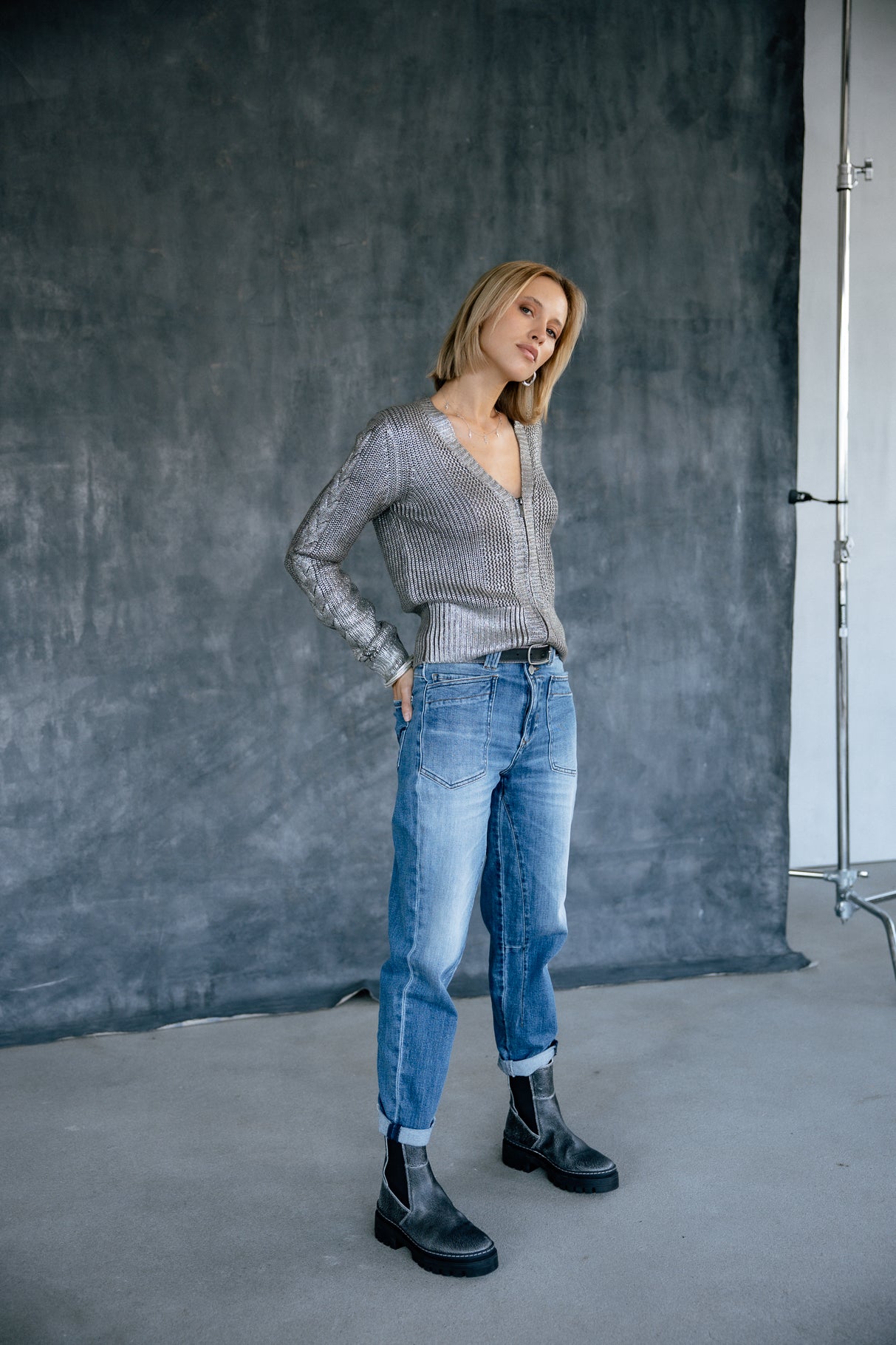 Jeans taille haute Femme Edita seoul | Freeman T. Porter