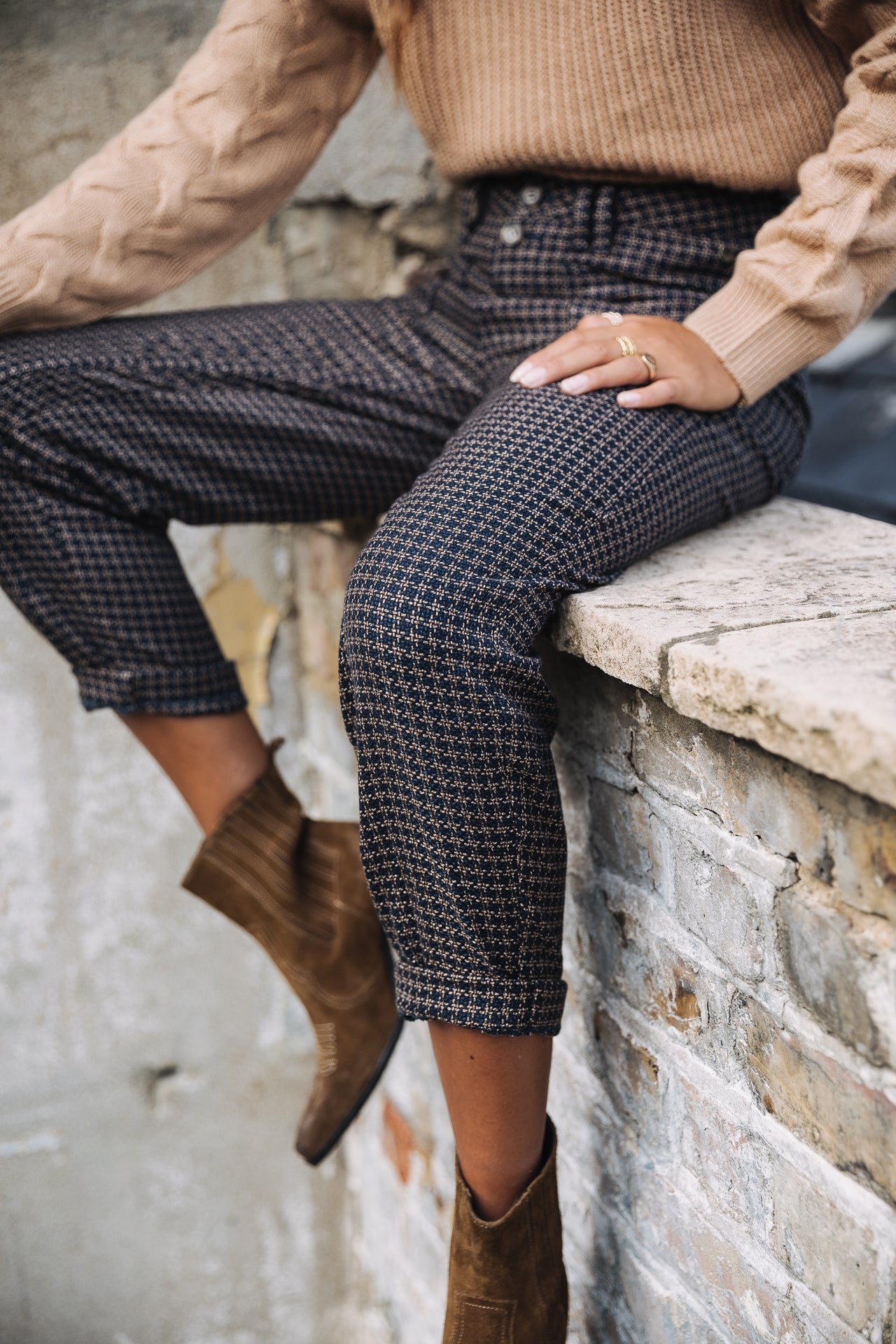 Pantalon taille haute Femme Edita Orlando original | Freeman T. Porter
