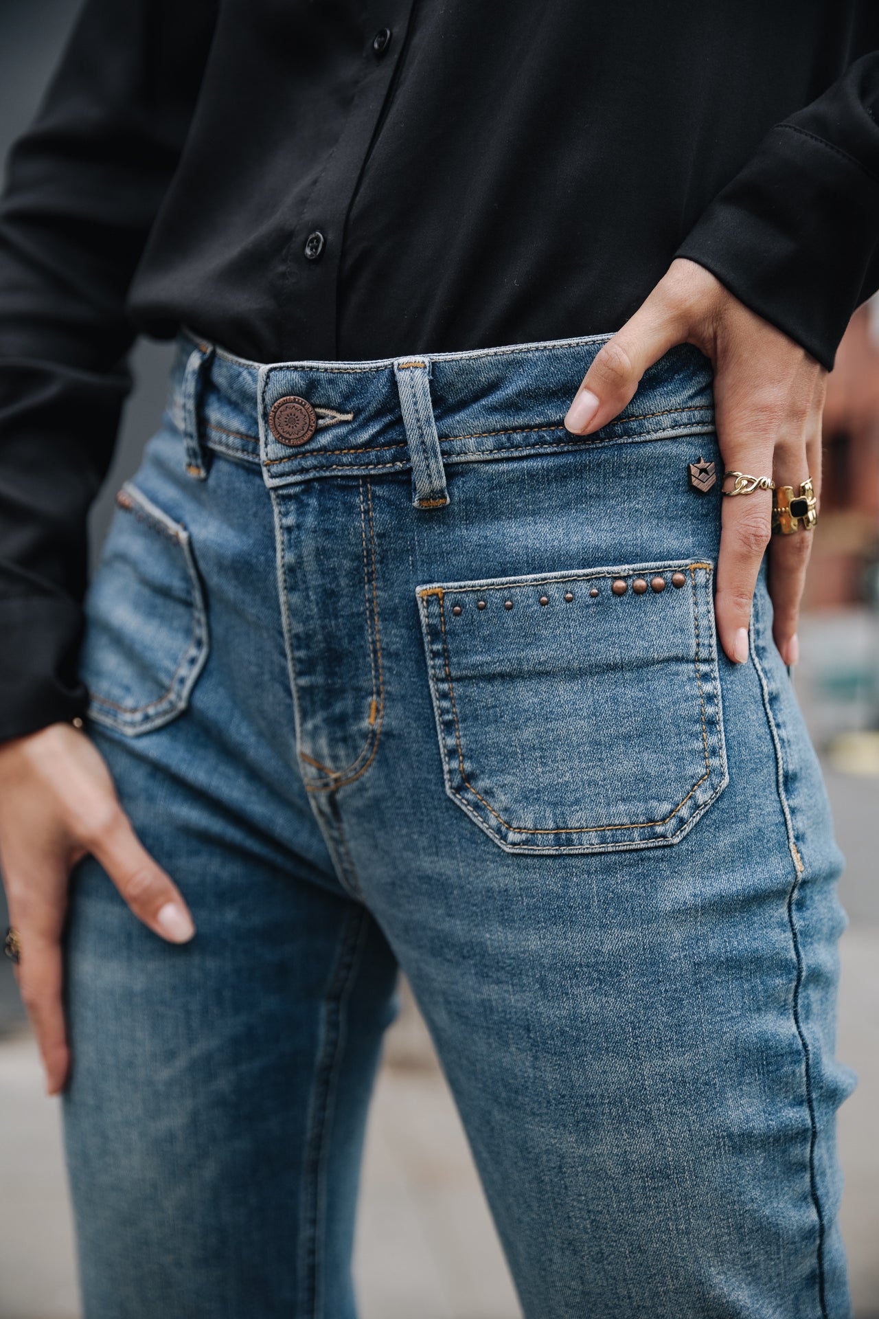 Jeans flare Frau Graciella miego | Freeman T. Porter