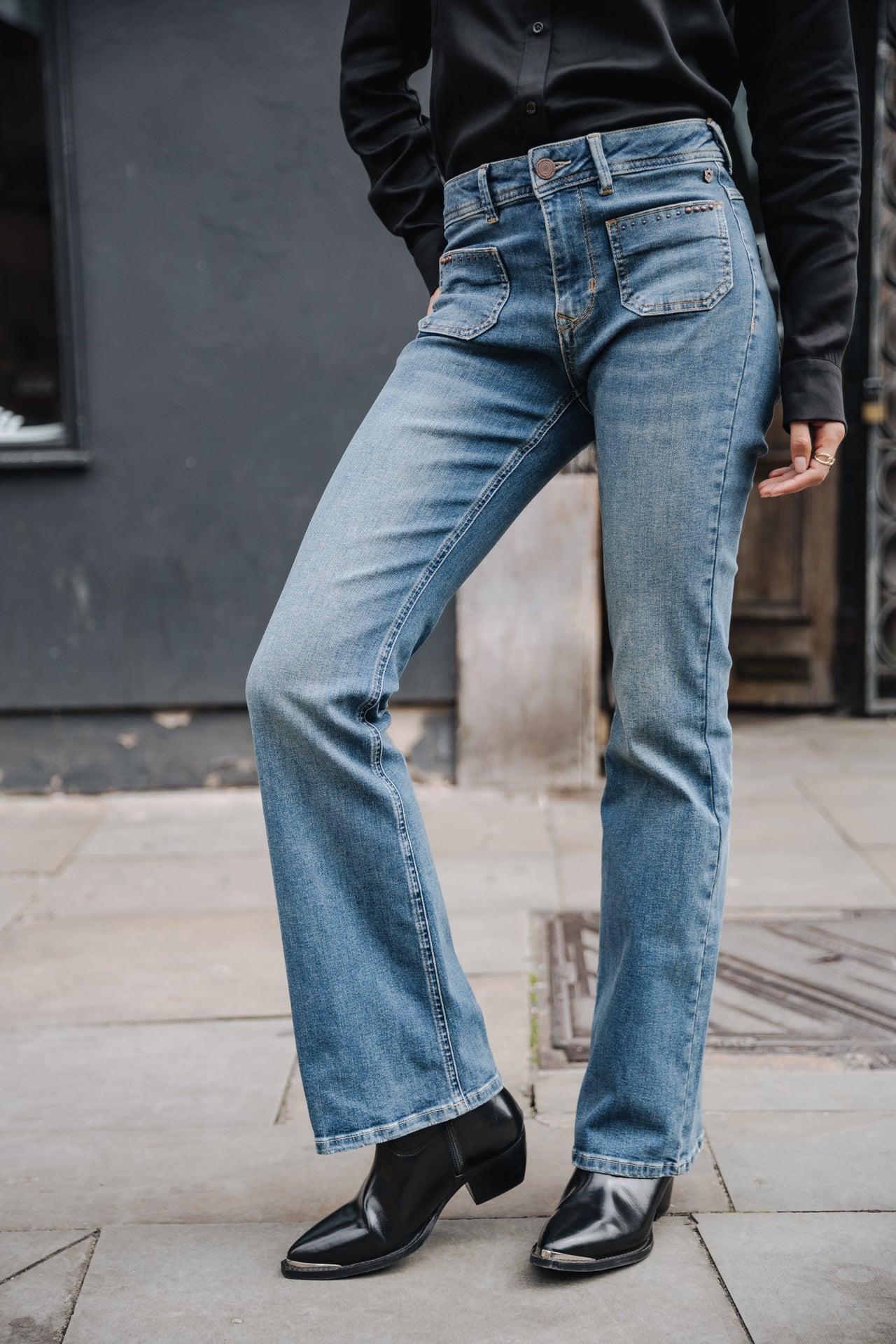 Jeans flare Frau Graciella miego | Freeman T. Porter