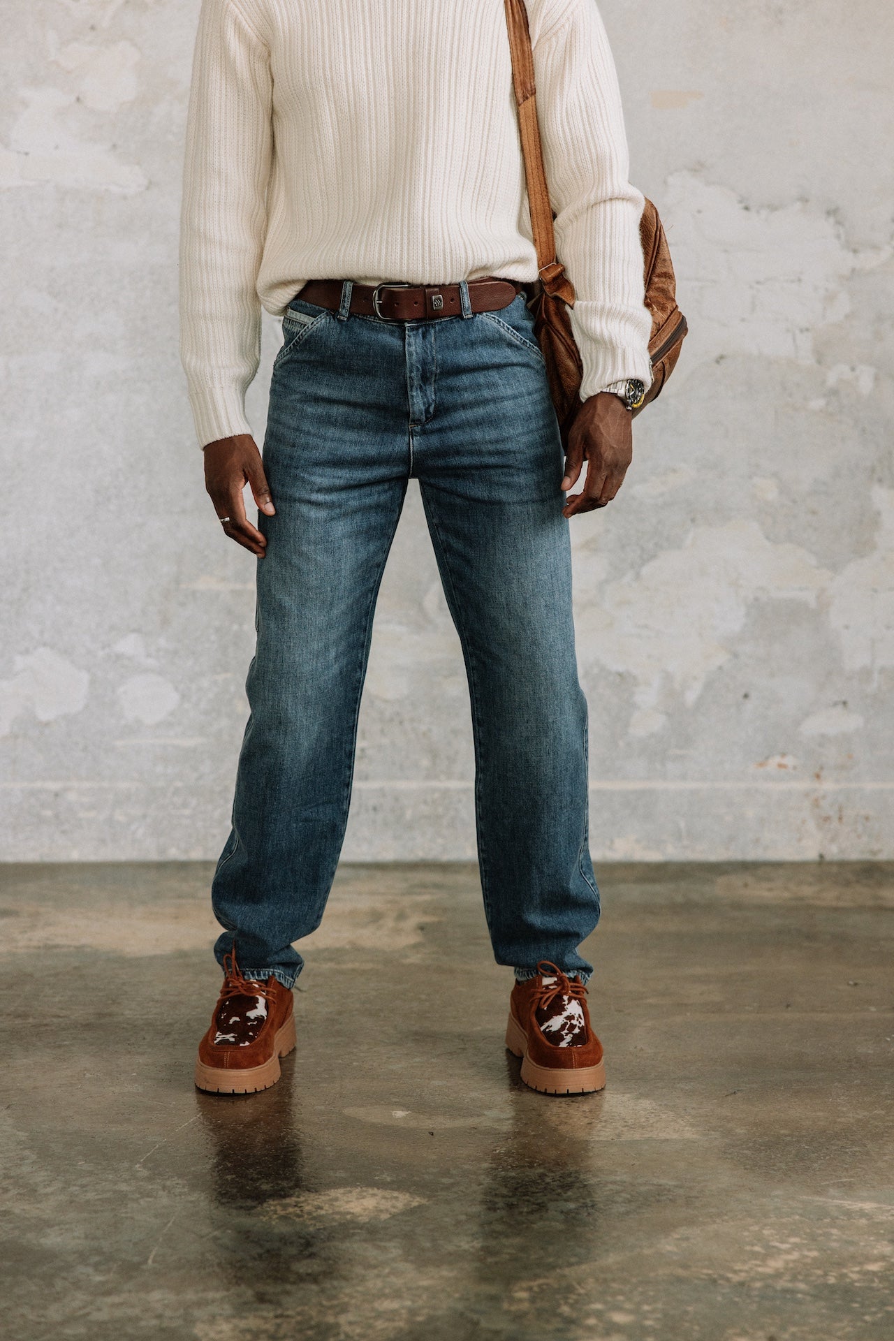 Pantalon cropped Unisex Tiago Denim barsen | Freeman T. Porter