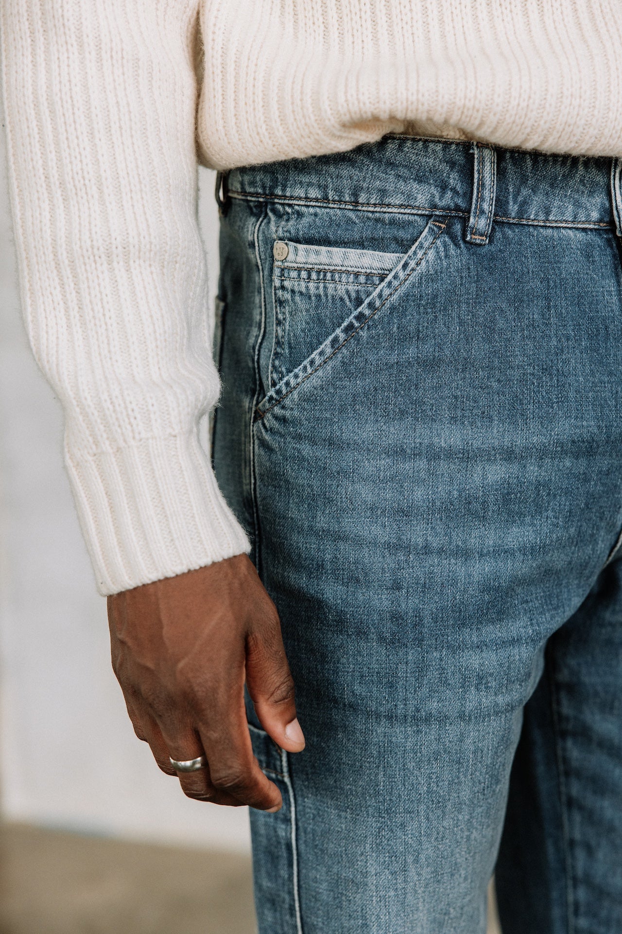 Pantalon cropped Unisex Tiago Denim barsen | Freeman T. Porter