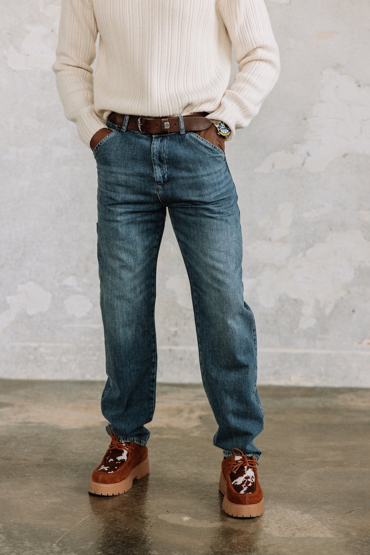 Pantalon cropped Unisex Tiago Denim barsen | Freeman T. Porter