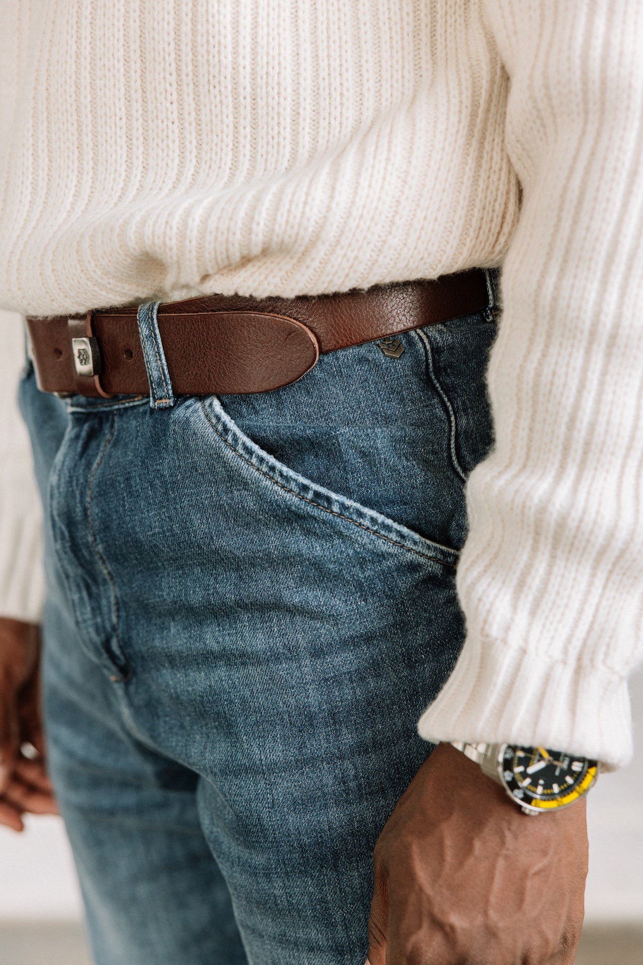 Pantalon cropped Unisex Tiago Denim barsen | Freeman T. Porter