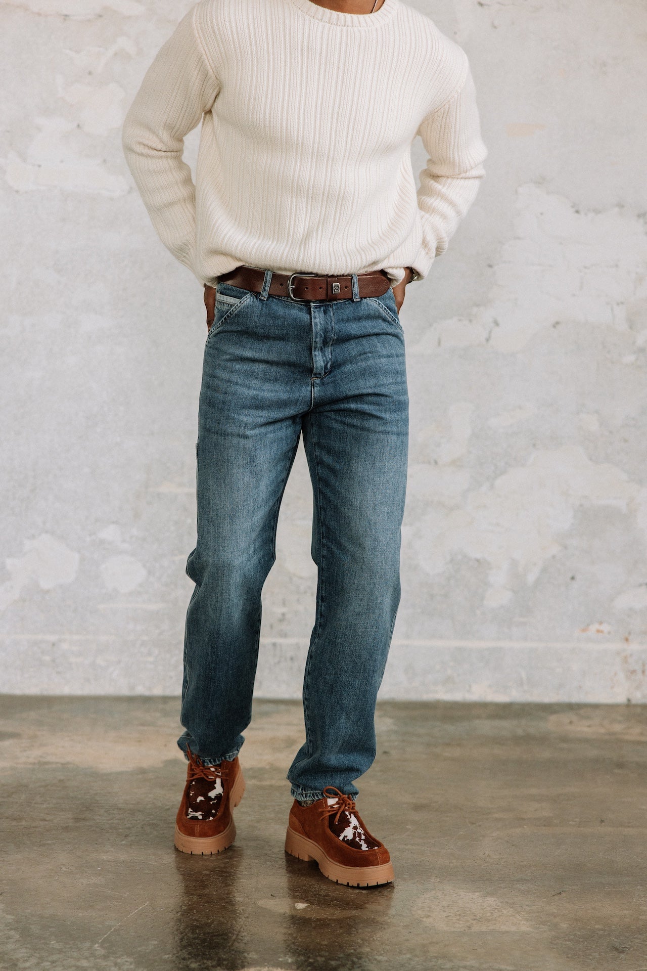 Pantalon cropped Unisex Tiago Denim barsen | Freeman T. Porter