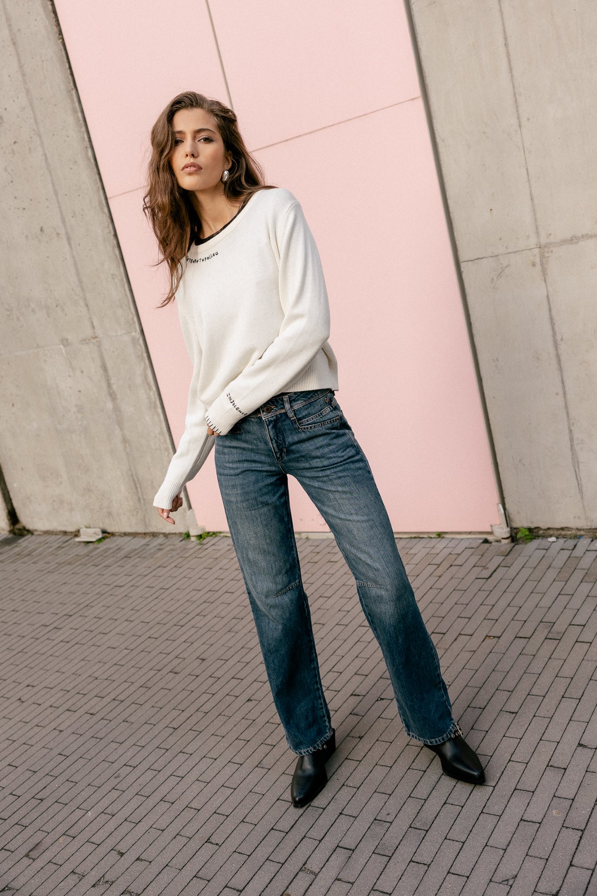 Jeans droit Femme Hannah Denim barsen | Freeman T. Porter