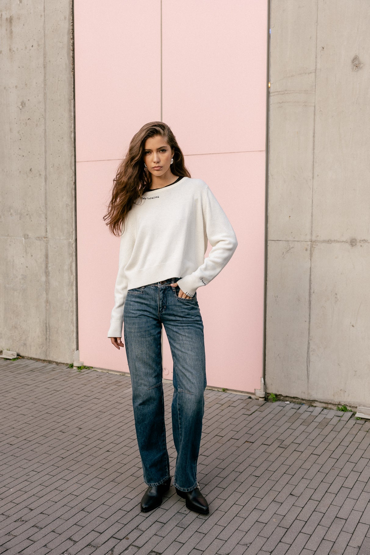 Jeans droit Femme Hannah Denim barsen | Freeman T. Porter