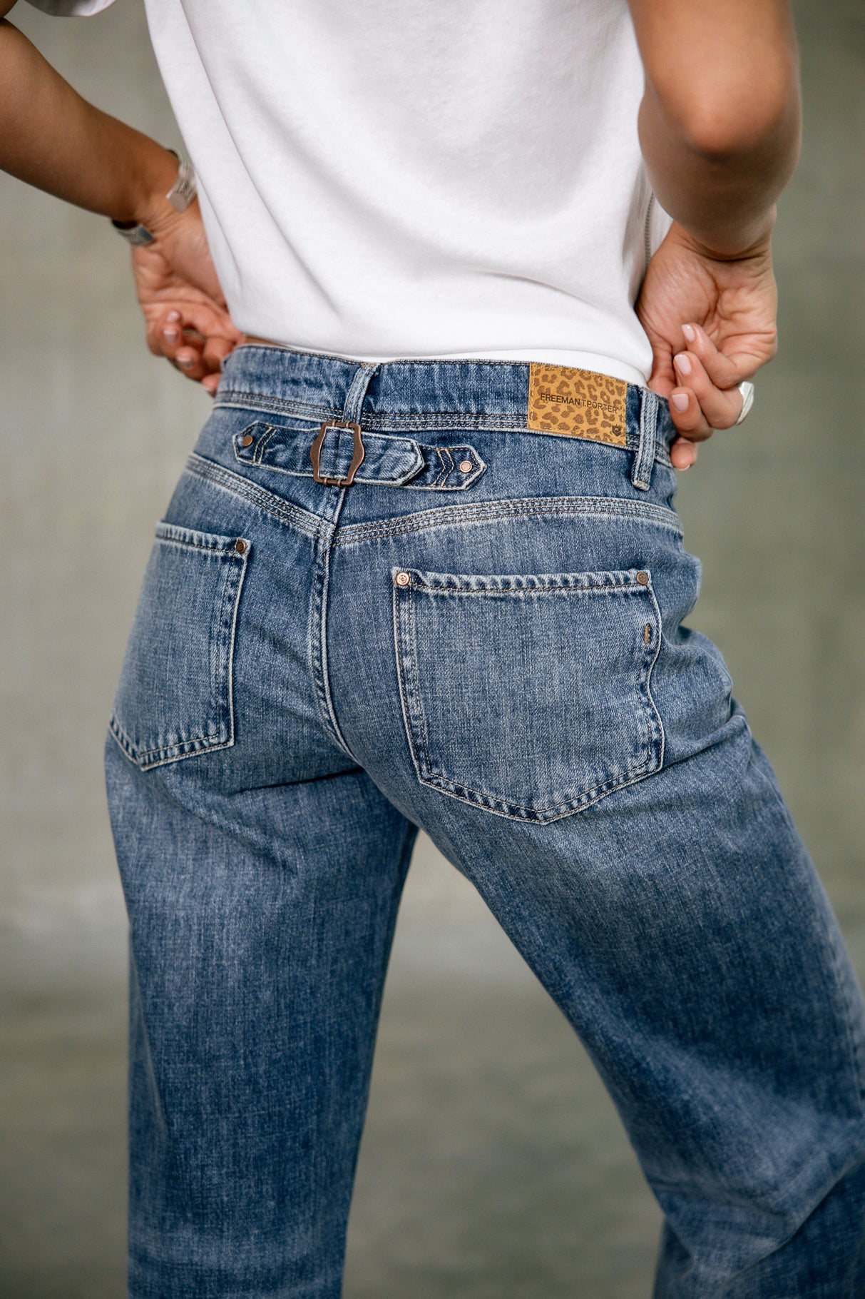 Jeans droit Femme Hannah Denim barsen | Freeman T. Porter