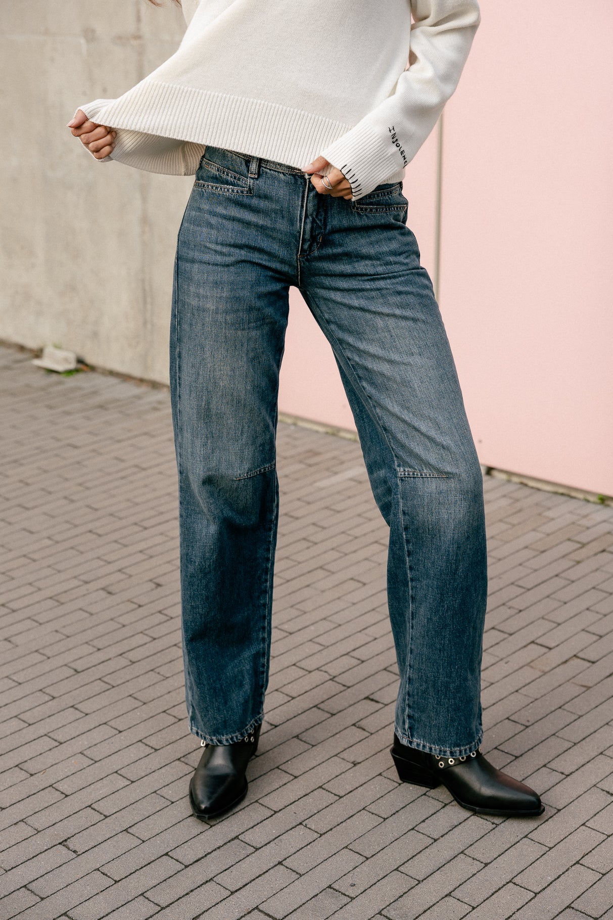 Jeans droit Femme Hannah Denim barsen | Freeman T. Porter
