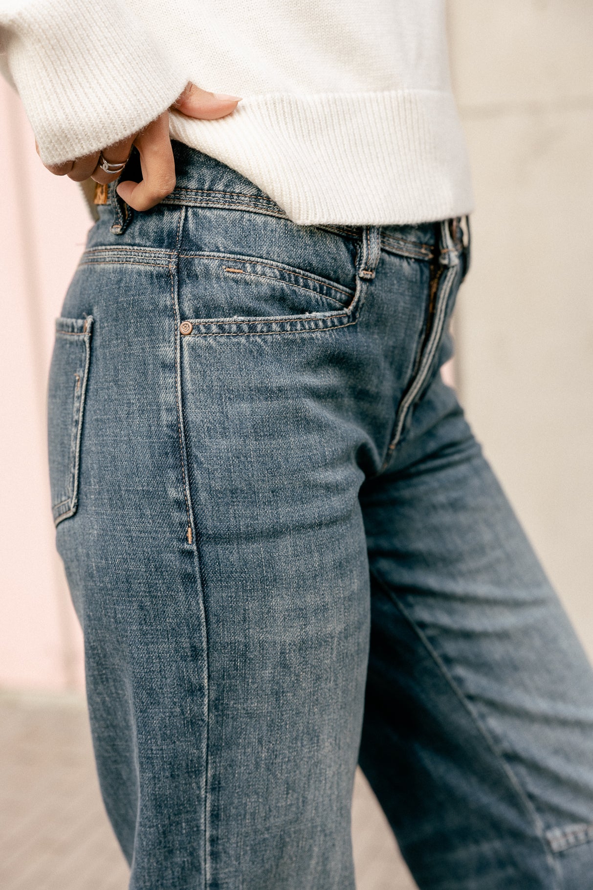 Jeans droit Femme Hannah Denim barsen | Freeman T. Porter