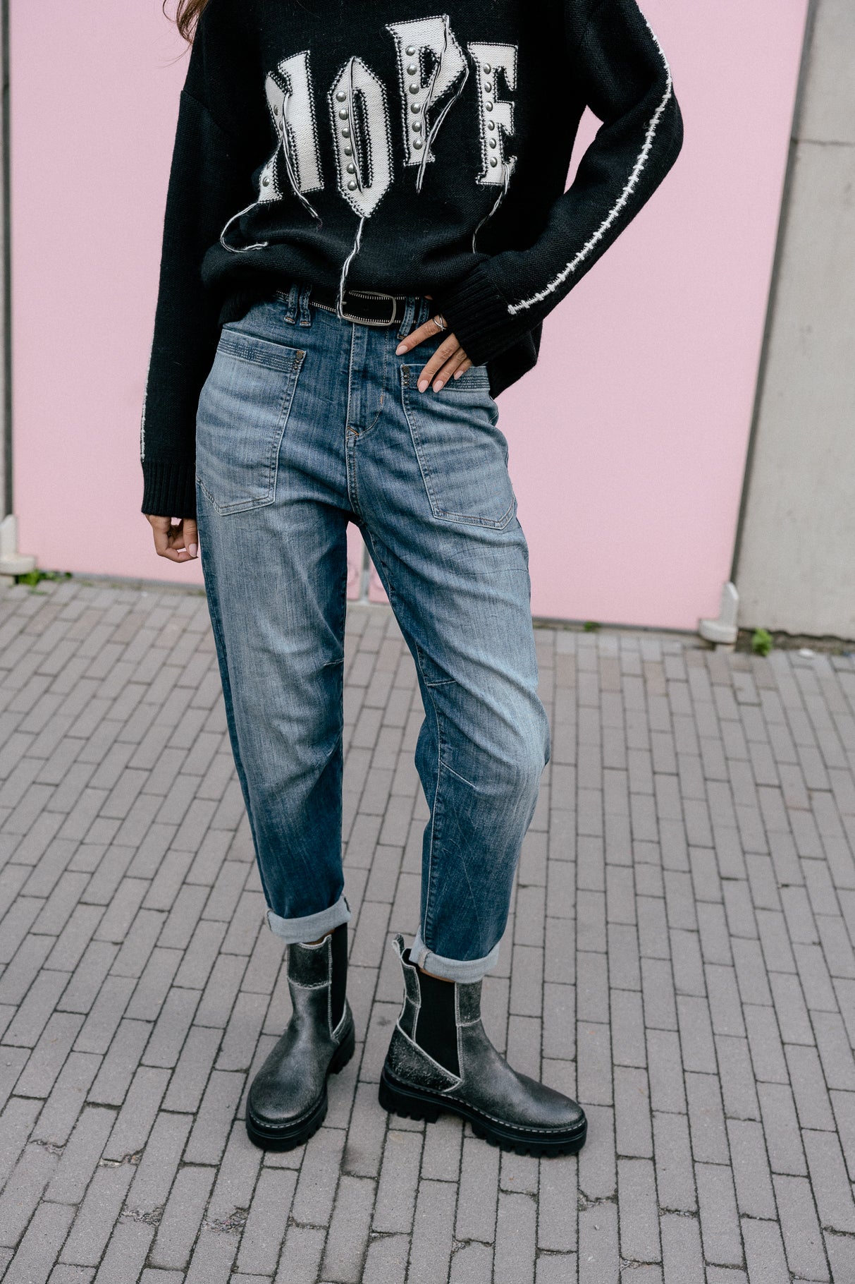 Jeans taille haute Femme Joyce pacific | Freeman T. Porter