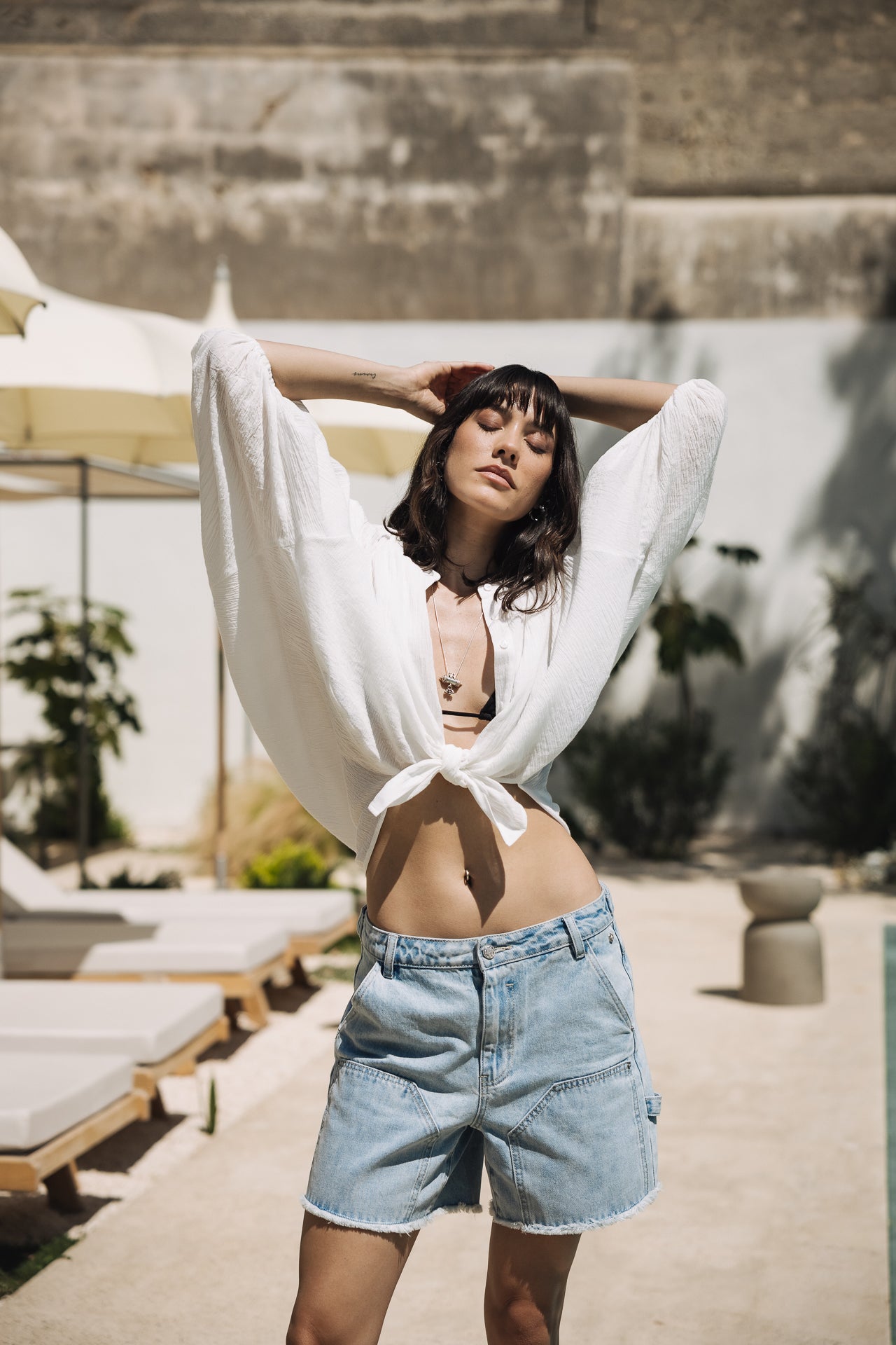 Casual shorts Woman Andrea Denim jellyfish | Freeman T. Porter