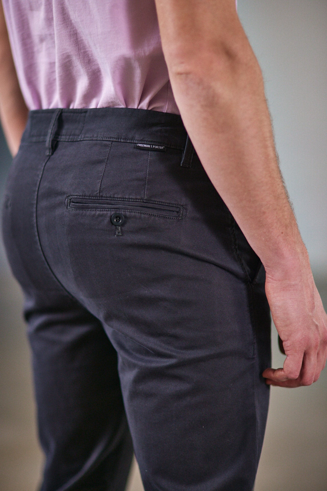 Pantalon chino Homme Mathis Bonito black | Freeman T. Porter