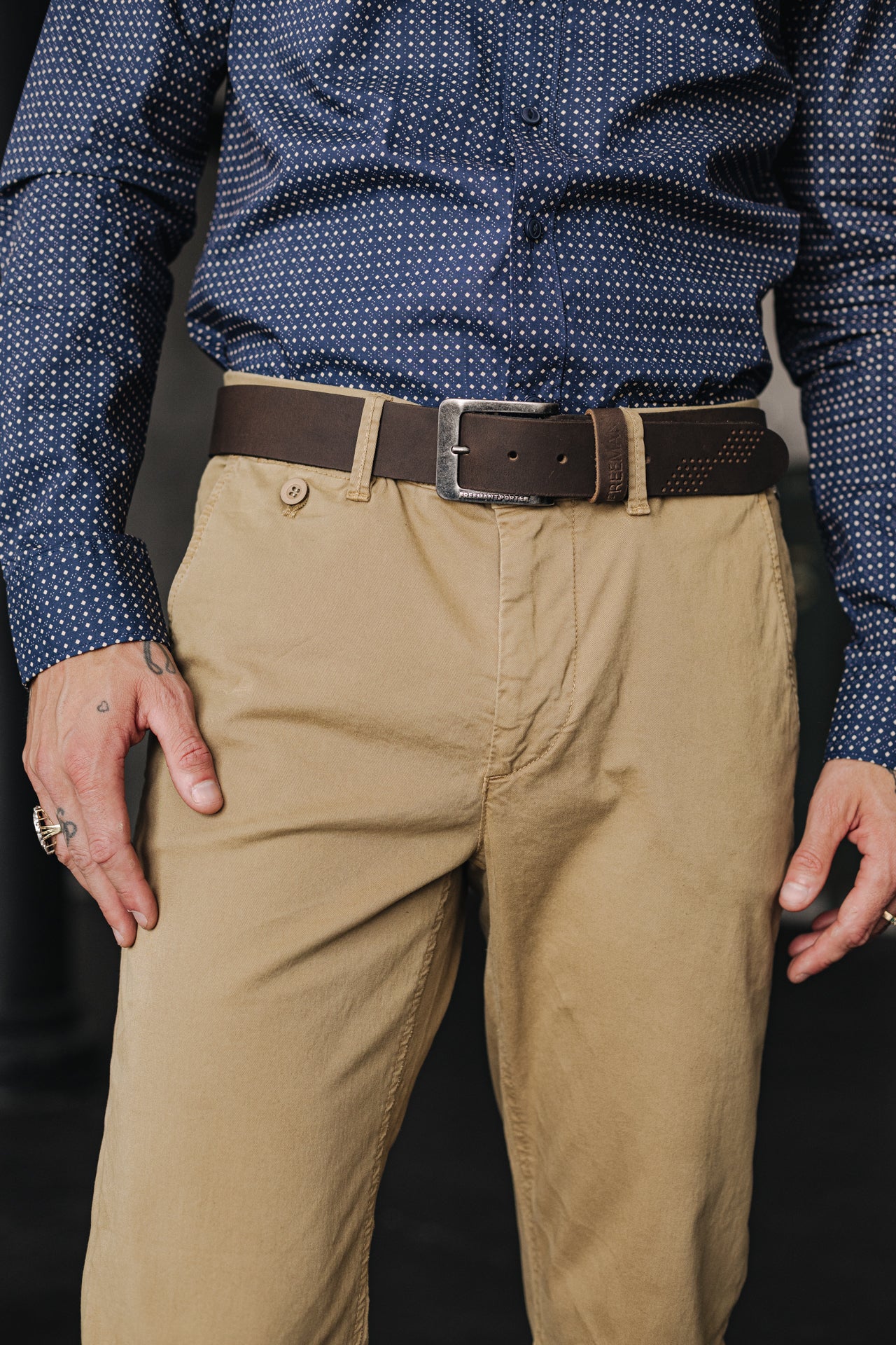 Pantalon chino Homme Mathis Bonito kelp | Freeman T. Porter