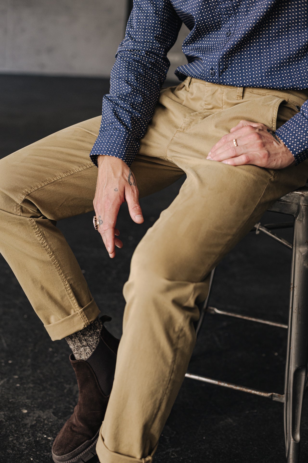 Pantalon chino Homme Mathis Bonito kelp | Freeman T. Porter