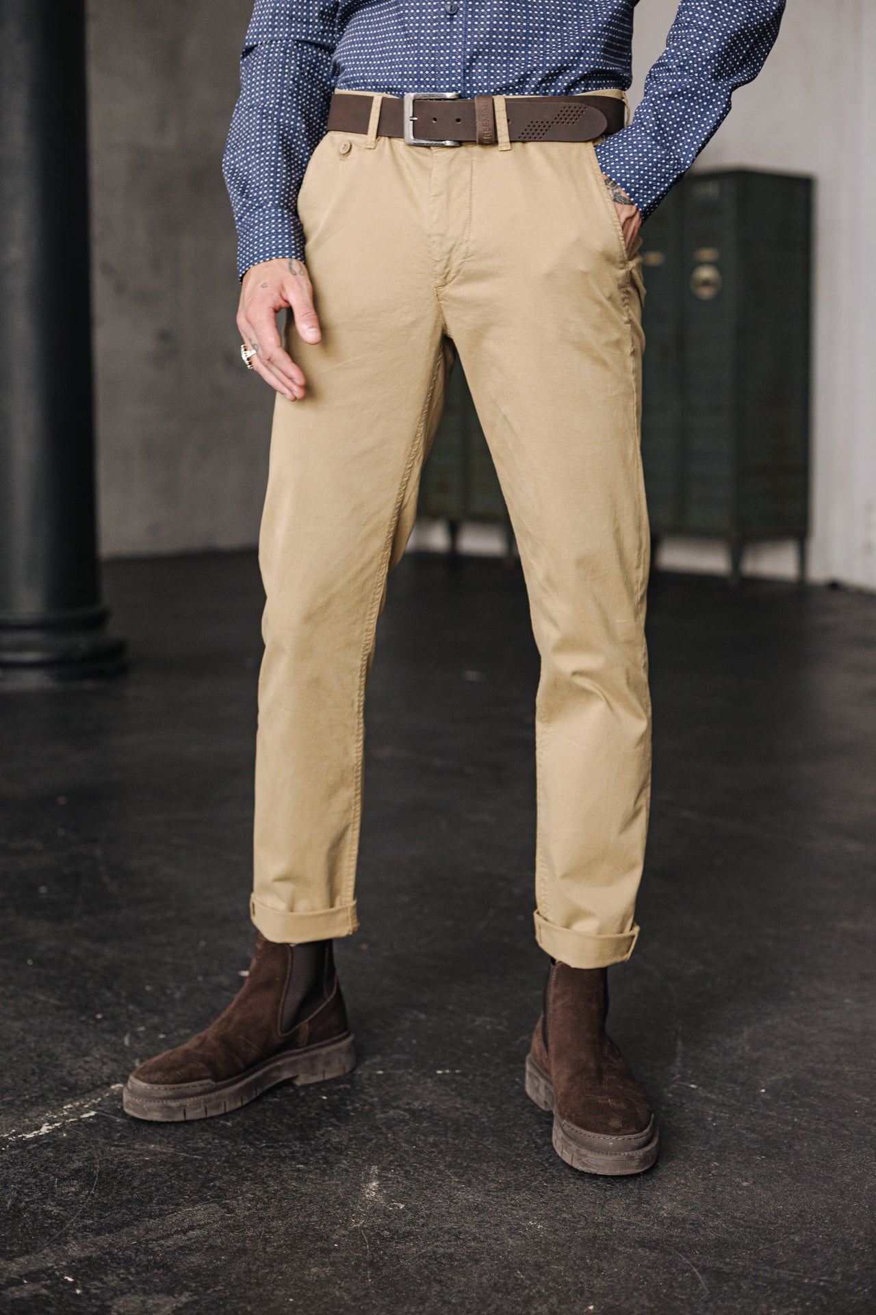 Pantalon chino Homme Mathis Bonito kelp | Freeman T. Porter