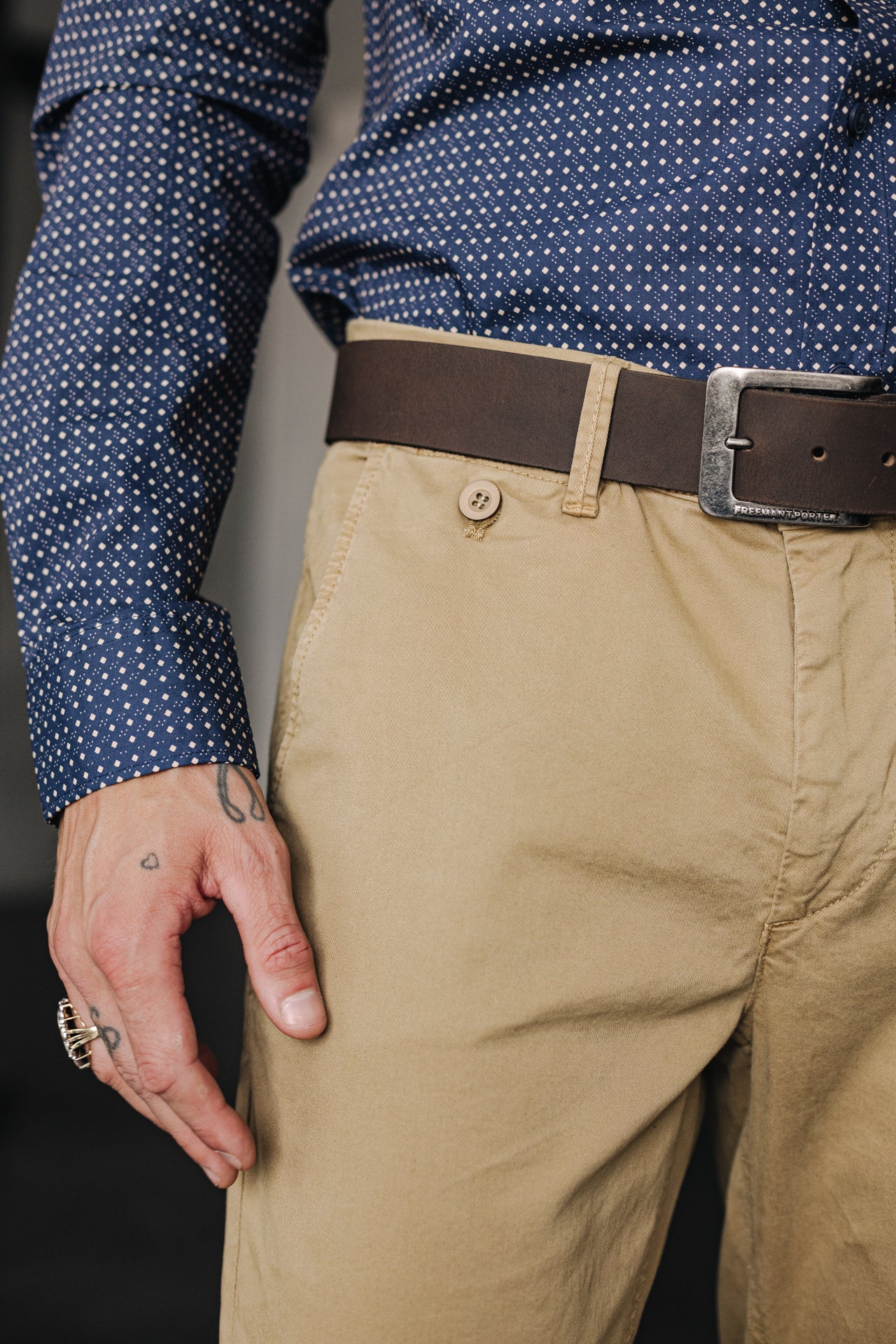 Pantalon chino Homme Mathis Bonito kelp | Freeman T. Porter