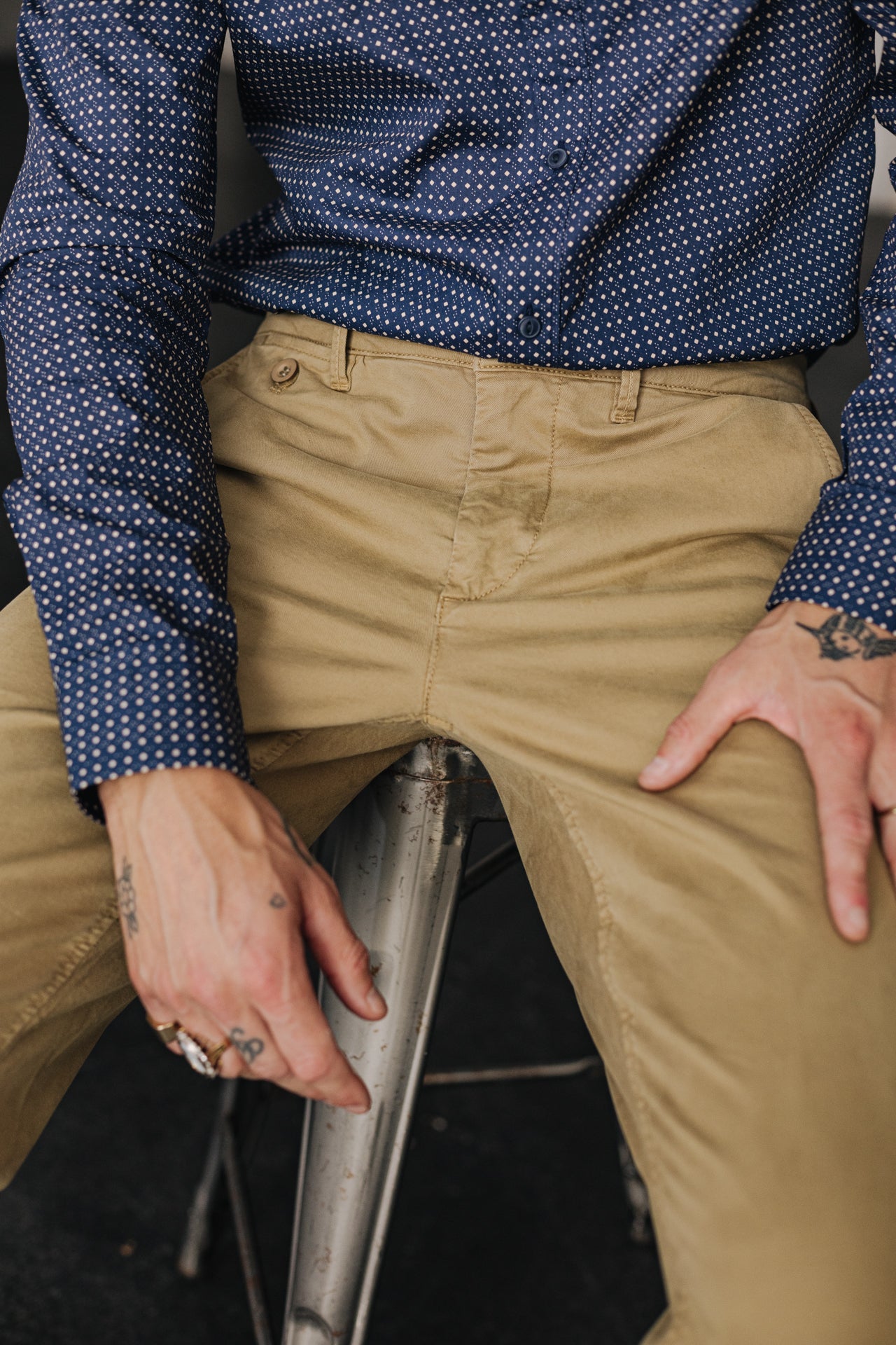 Pantalon chino Homme Mathis Bonito kelp | Freeman T. Porter