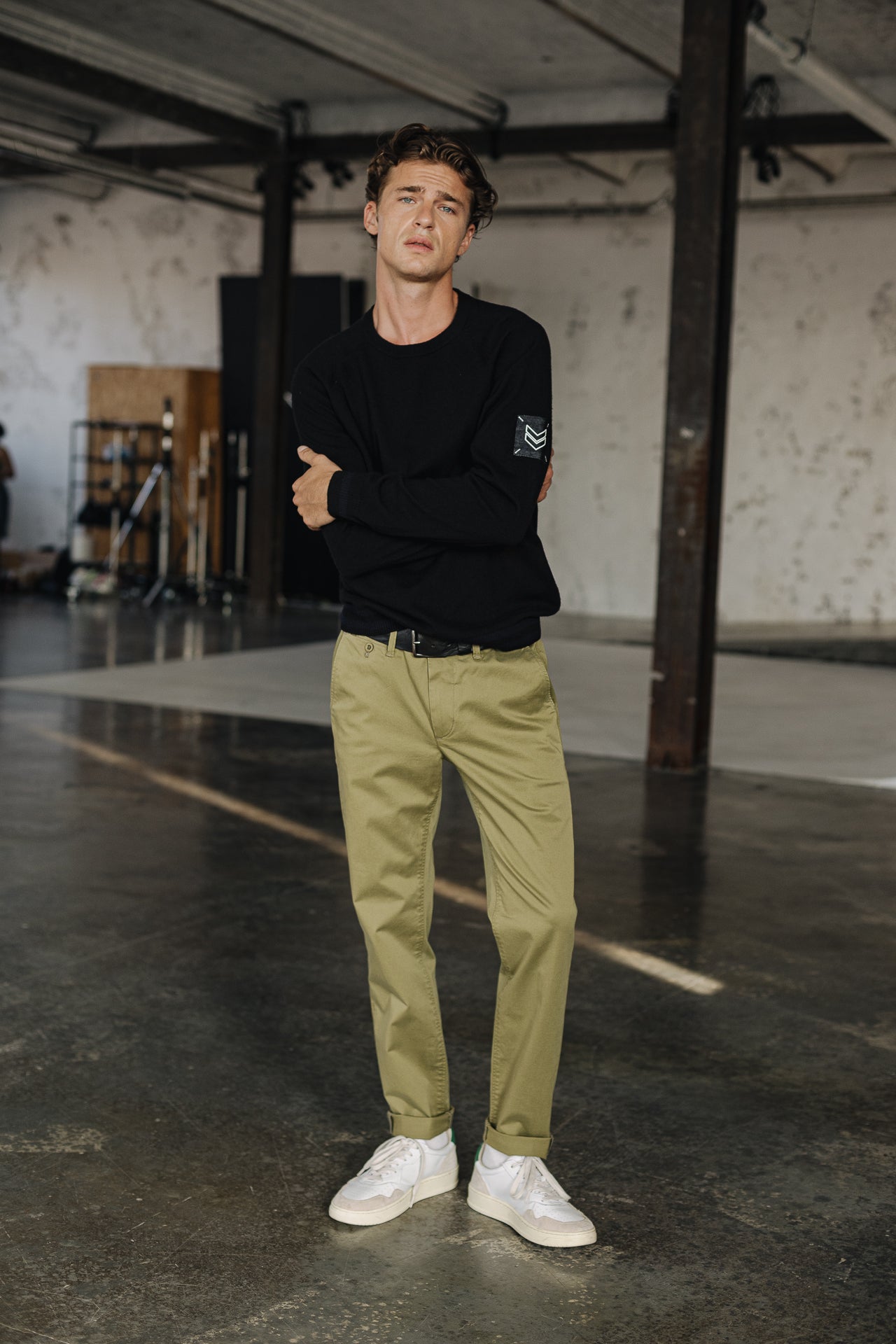 Pantalon chino Homme Mathis Bonito deep lichen green | Freeman T. Porter
