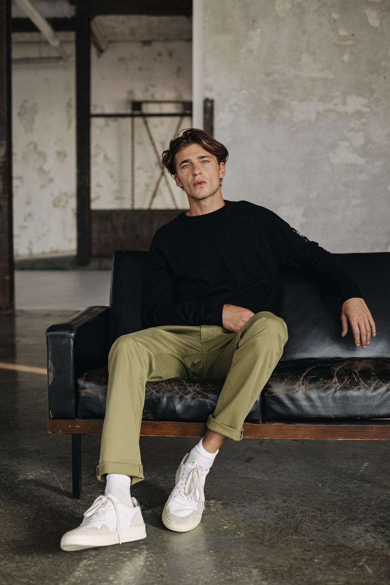 Pantalon chino Homme Mathis Bonito deep lichen green | Freeman T. Porter