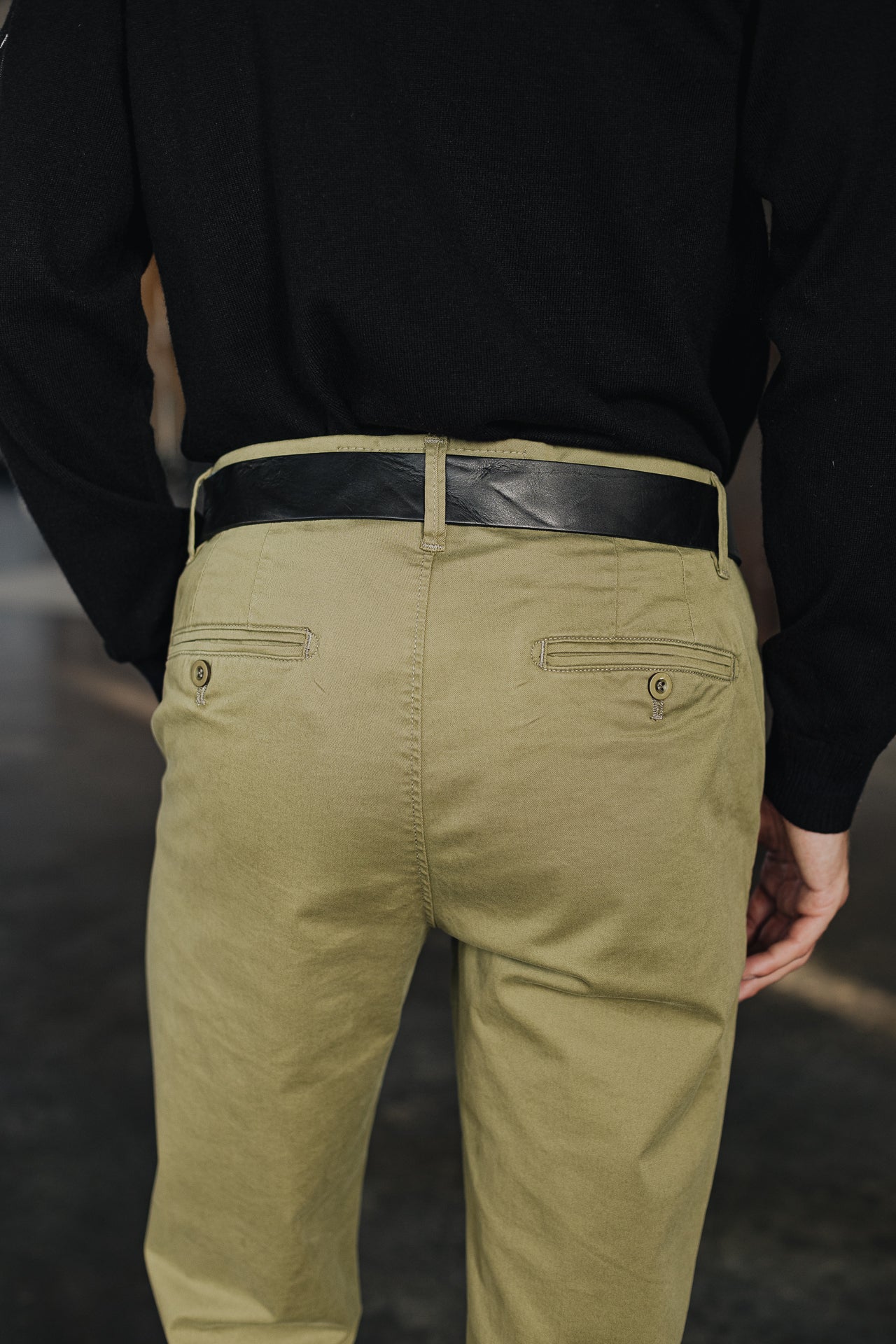 Pantalon chino Homme Mathis Bonito deep lichen green | Freeman T. Porter