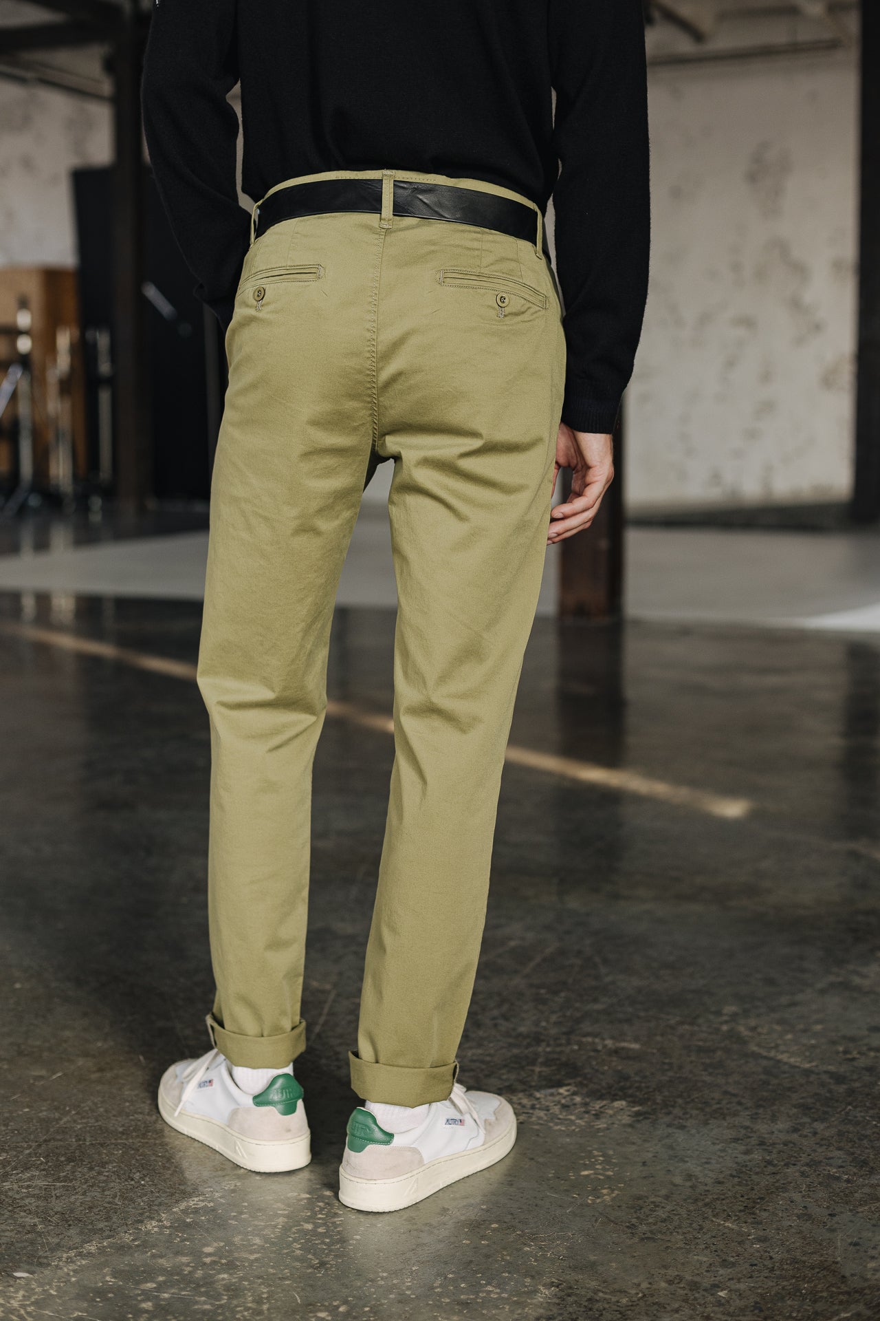 Pantalon chino Homme Mathis Bonito deep lichen green | Freeman T. Porter
