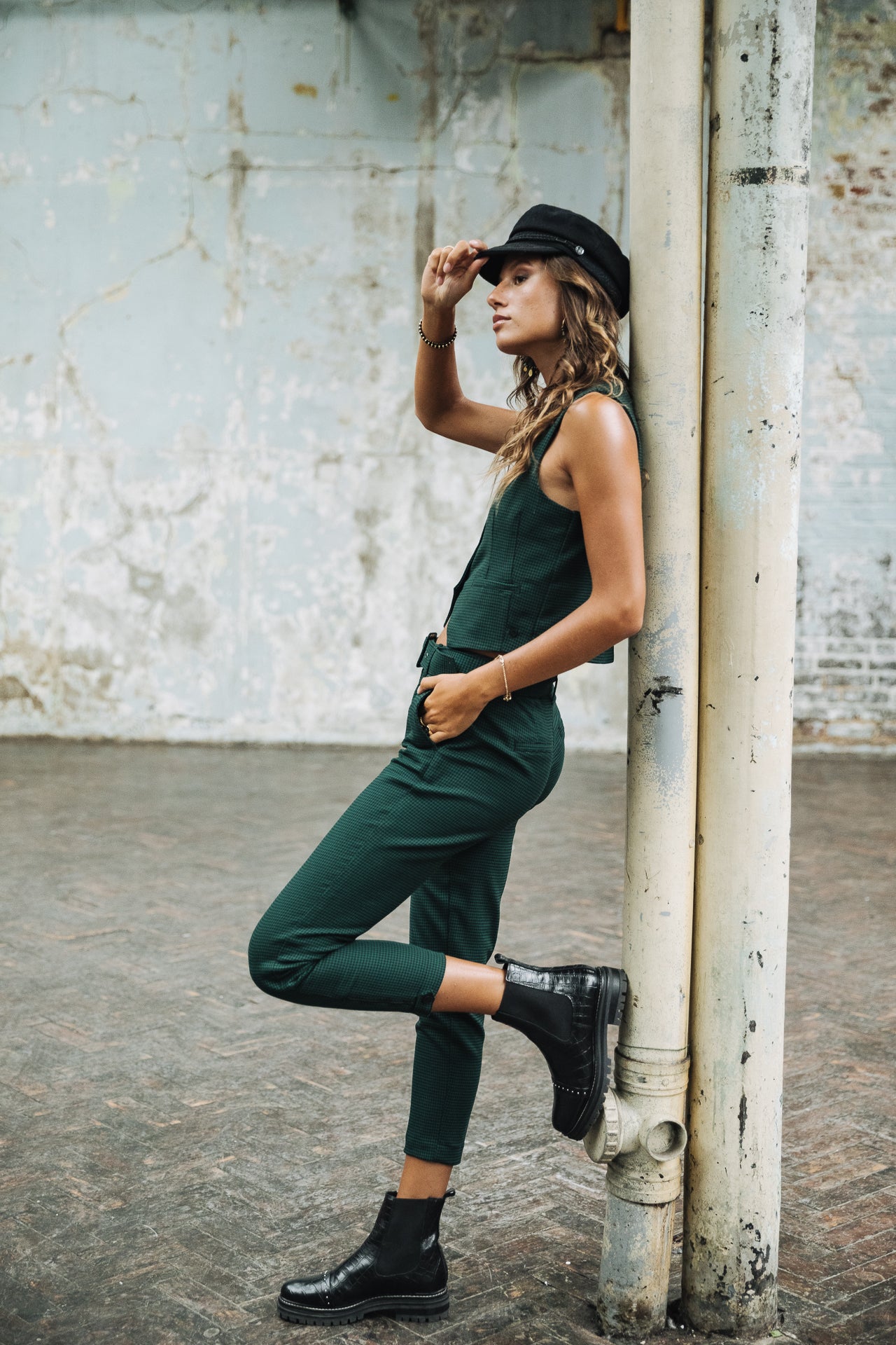 pantalon taille haute super slim Woman Leana Pimento original | Freeman T. Porter
