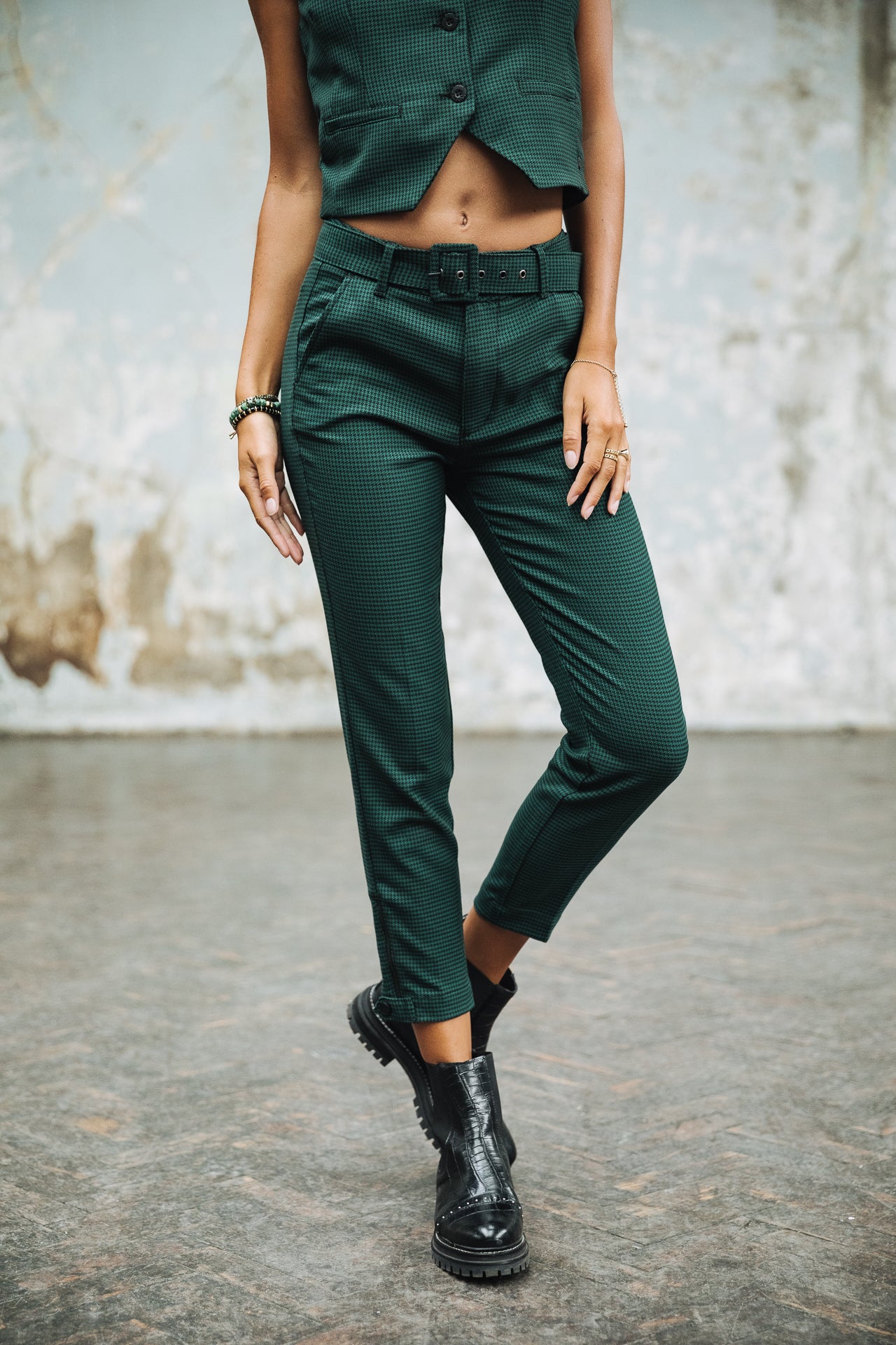 pantalon taille haute super slim Woman Leana Pimento original | Freeman T. Porter