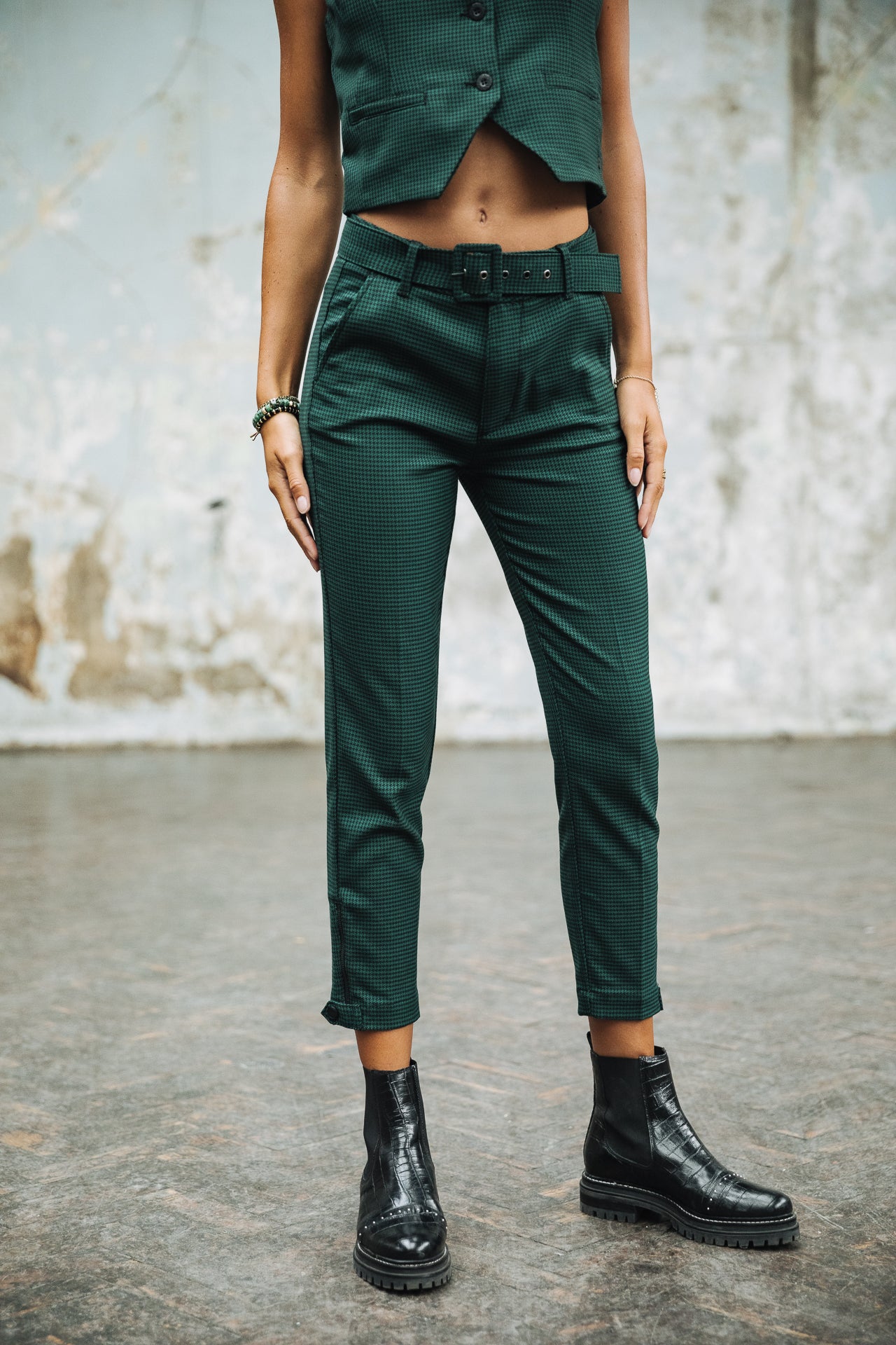 pantalon taille haute super slim Woman Leana Pimento original | Freeman T. Porter