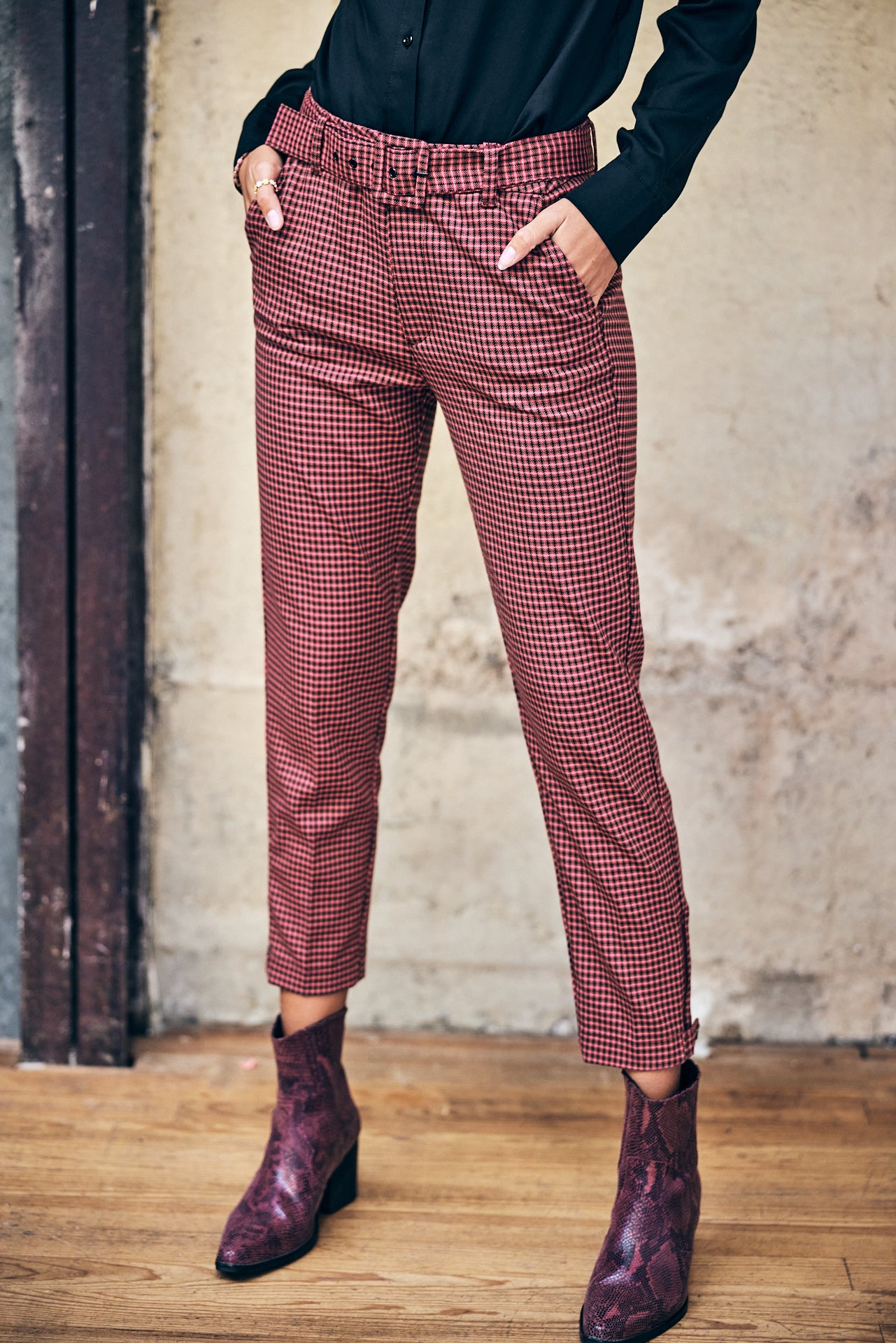 pantalon taille haute super slim Femme Leana Smaller original | Freeman T. Porter