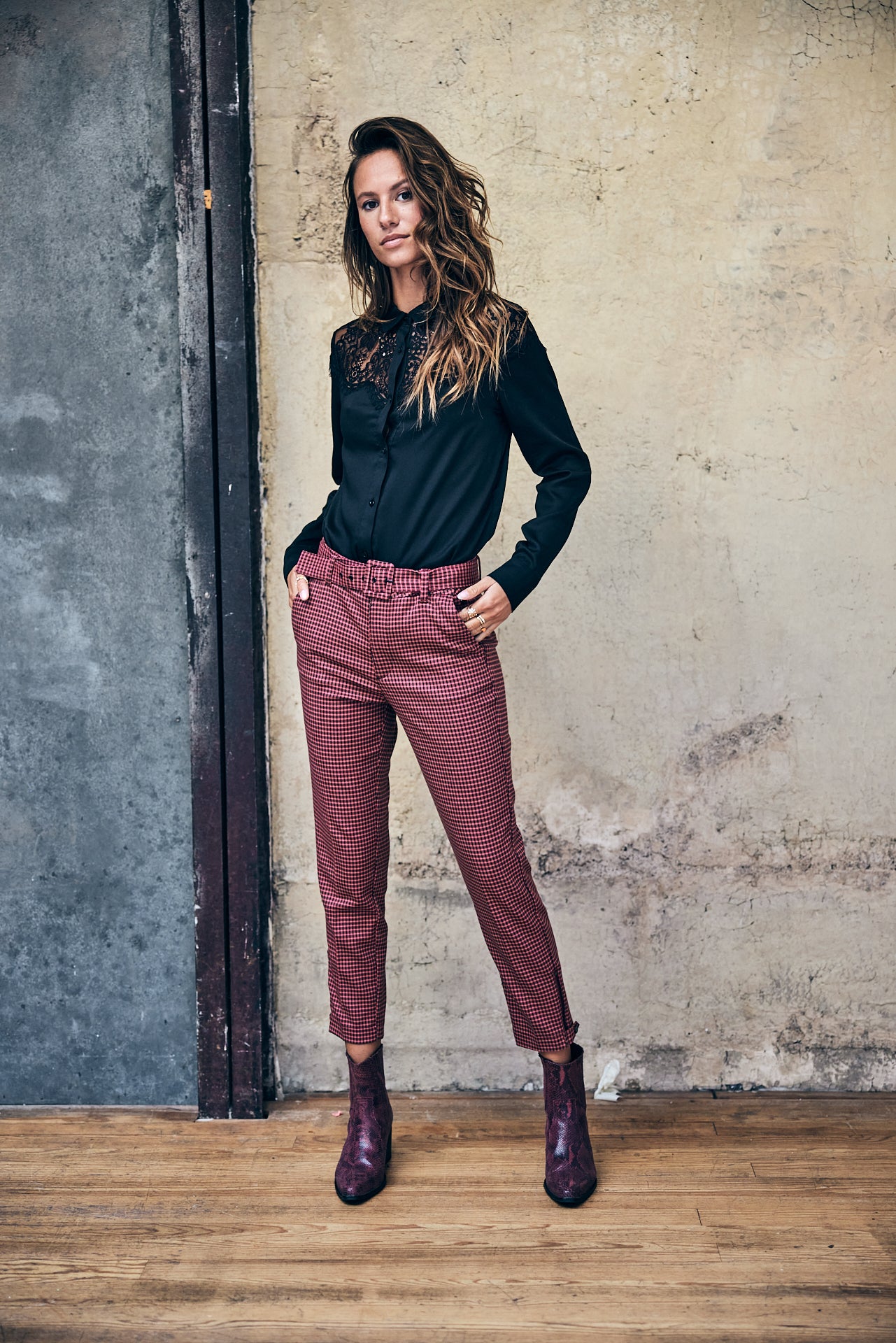 pantalon taille haute super slim Woman Leana Smaller original | Freeman T. Porter