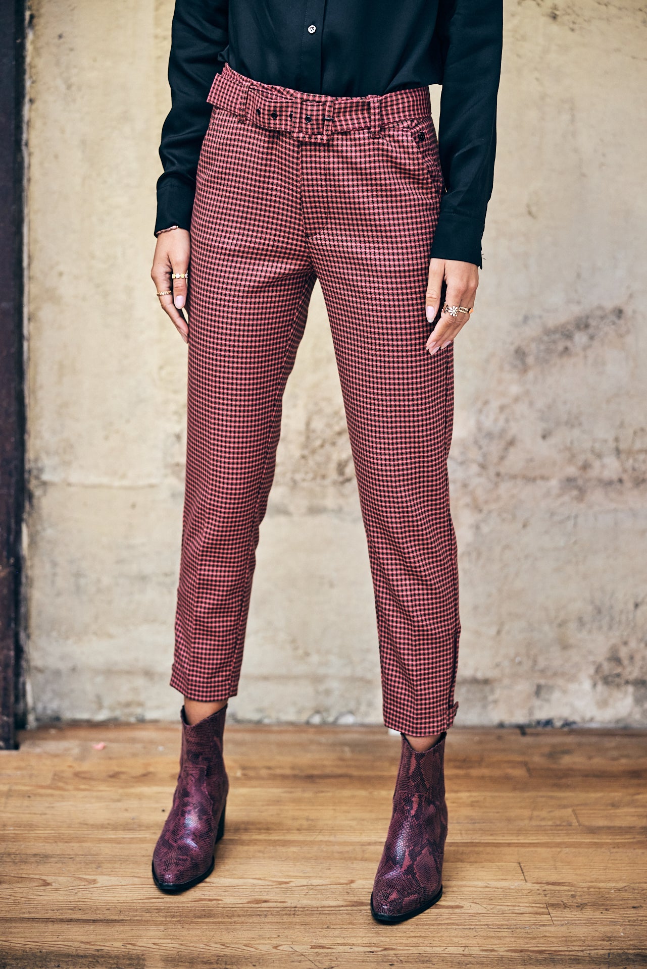 pantalon taille haute super slim Woman Leana Smaller original | Freeman T. Porter