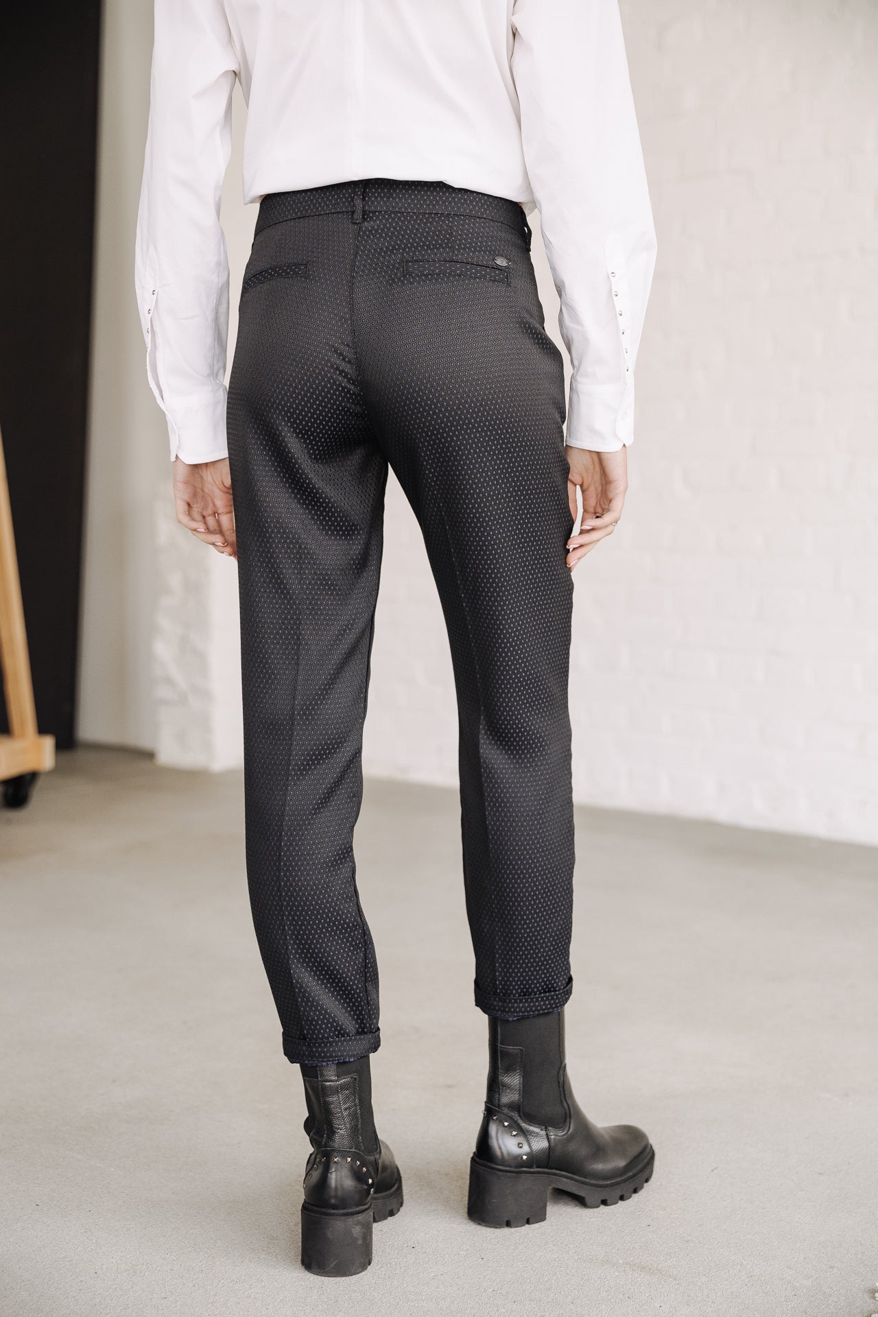 Pantalon city slim Femme Claudia Blink black | Freeman T. Porter