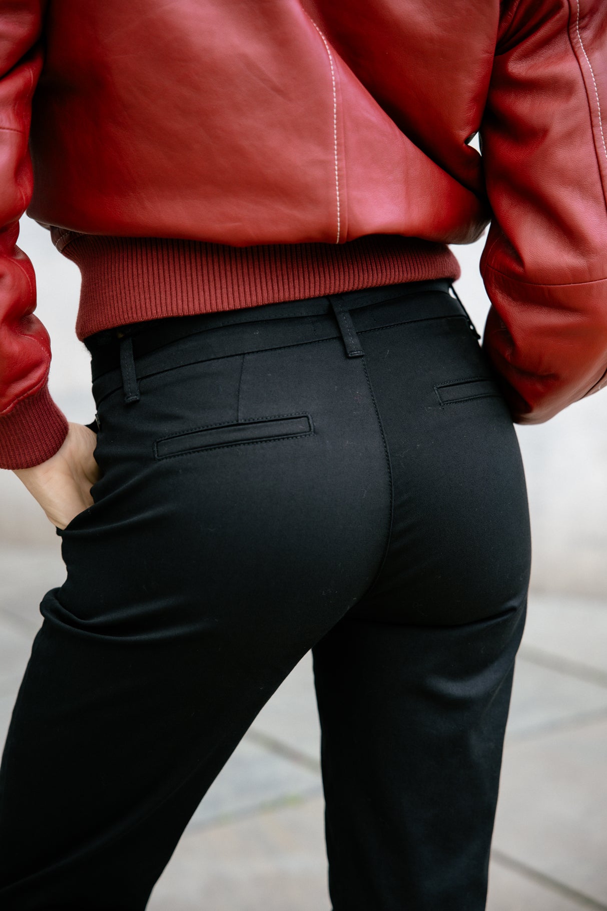 Pantalones chinos Mujer Claudia Felicita black | Freeman T. Porter